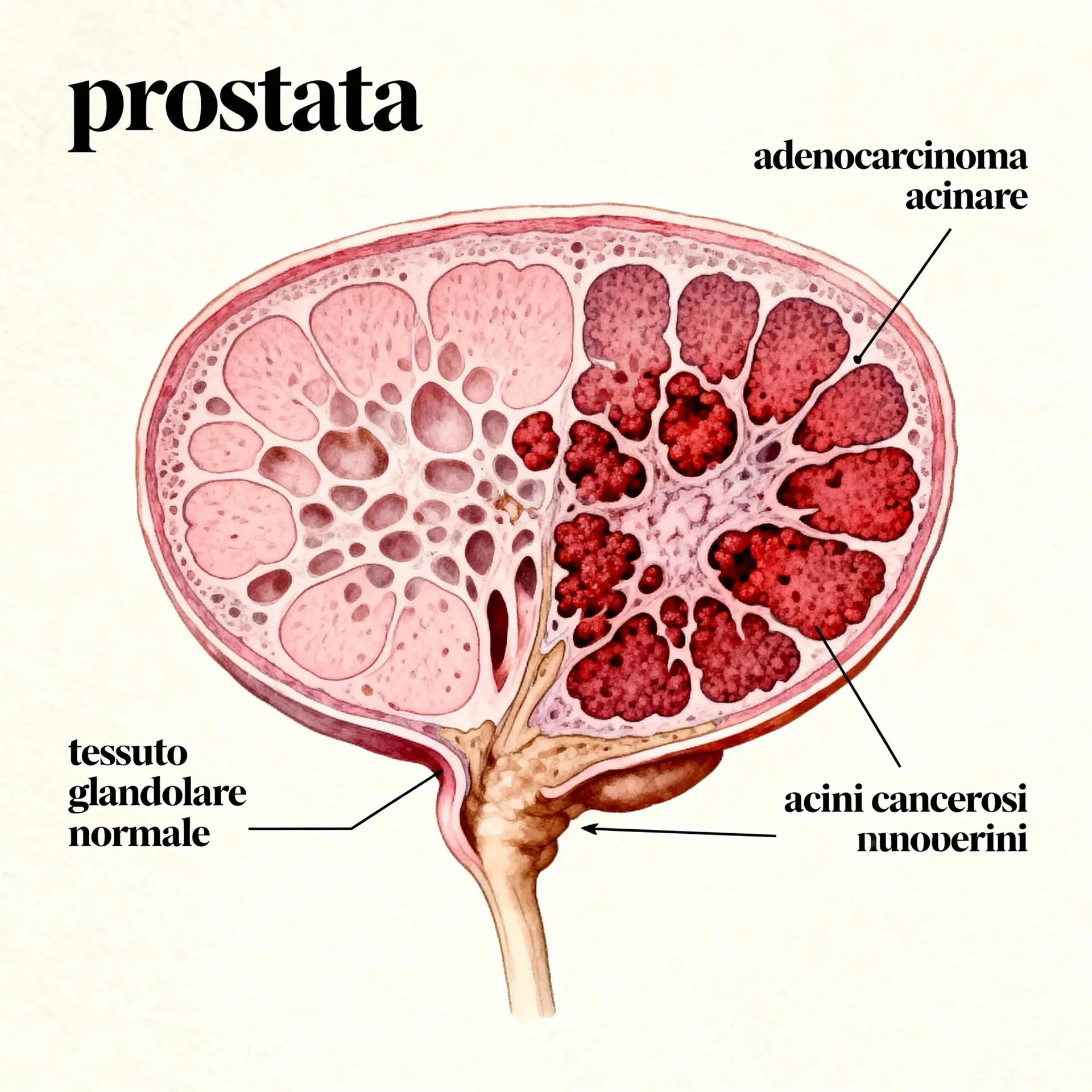 Immagine illustrativa sulla prostata - salute della prostata