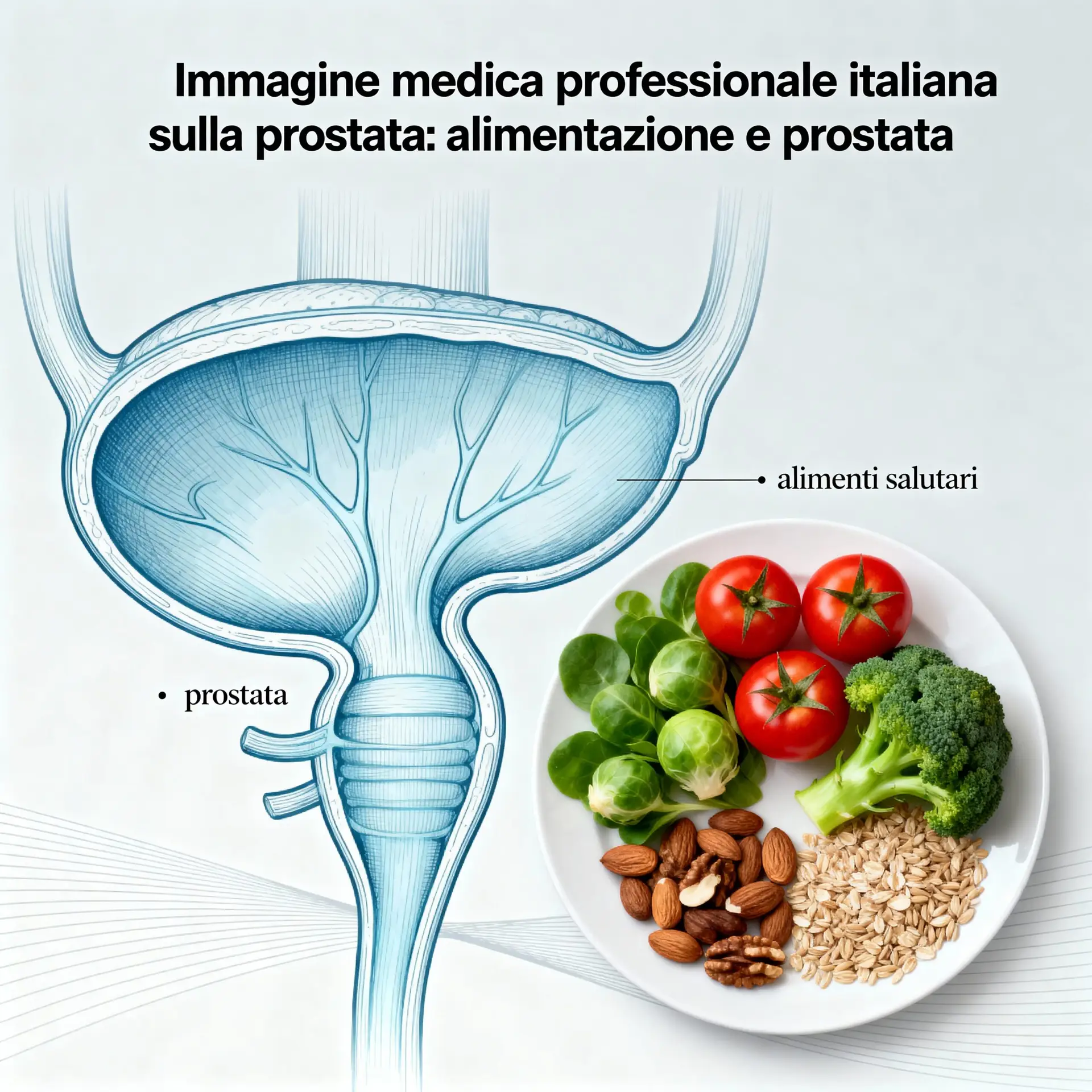 Immagine illustrativa sulla prostata - salute della prostata