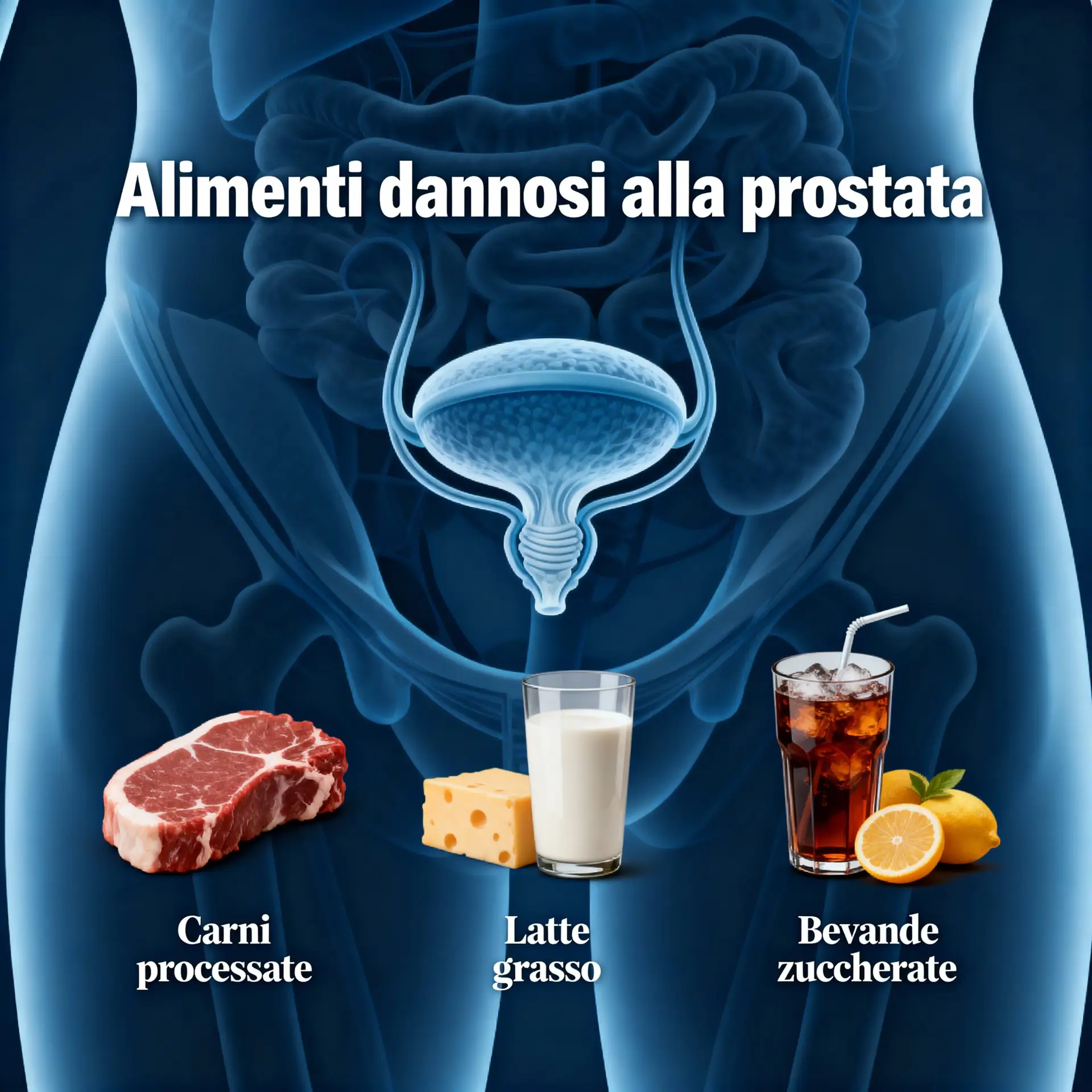 Immagine illustrativa sulla prostata - salute della prostata