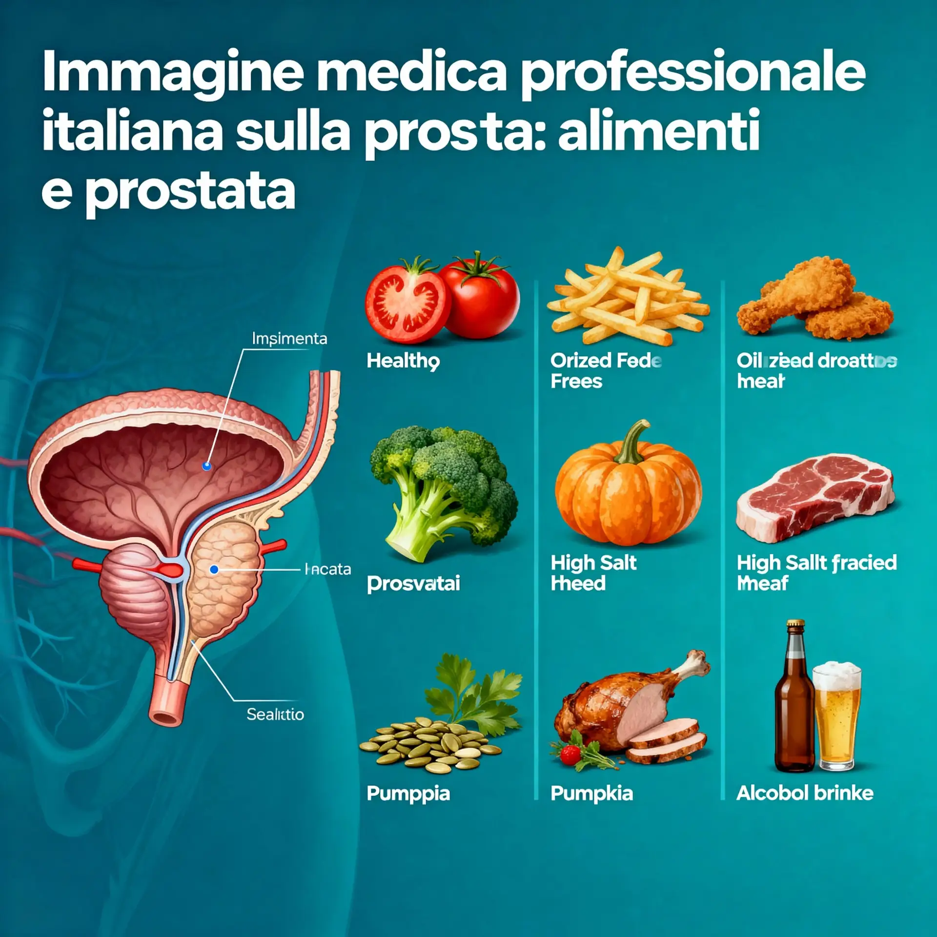 Immagine illustrativa sulla prostata - salute della prostata