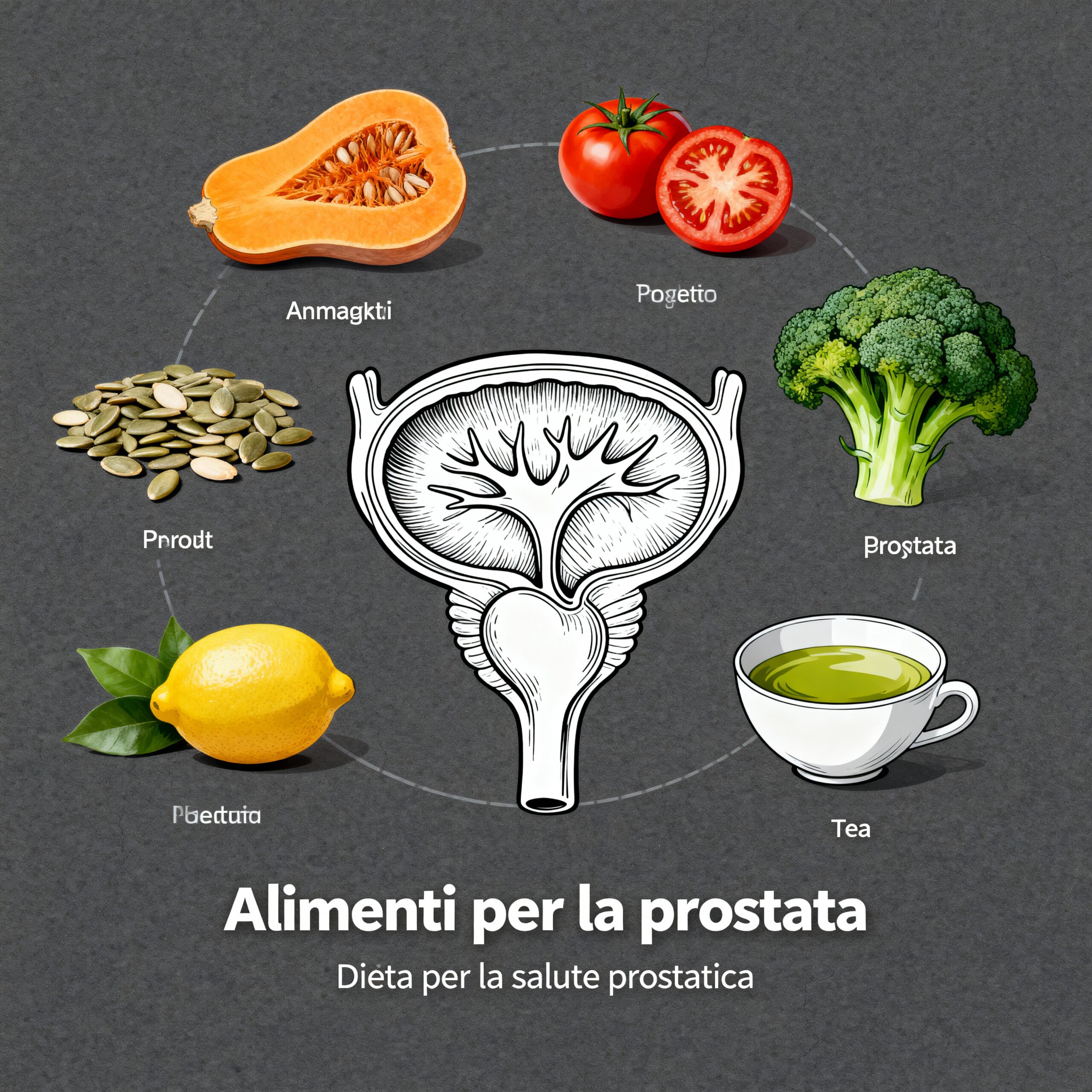 Immagine illustrativa sulla prostata - salute della prostata