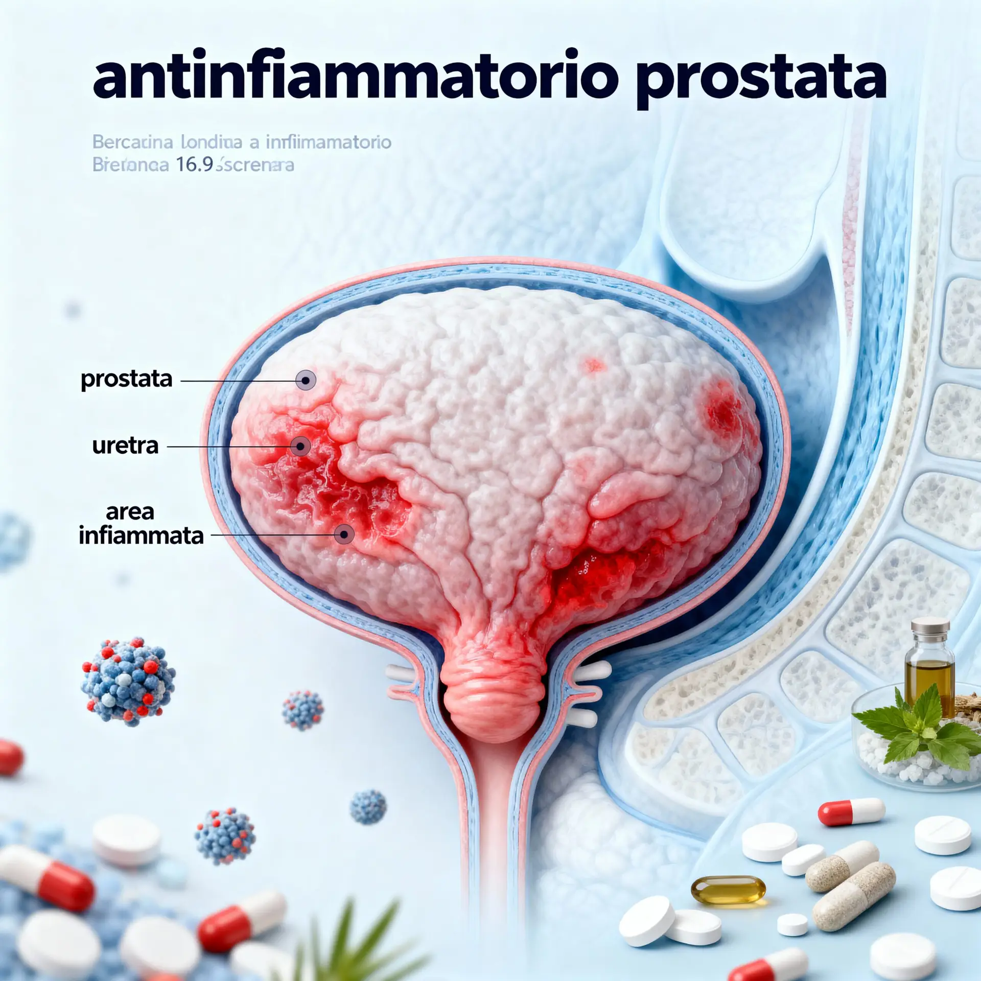 Immagine illustrativa sulla prostata - salute della prostata