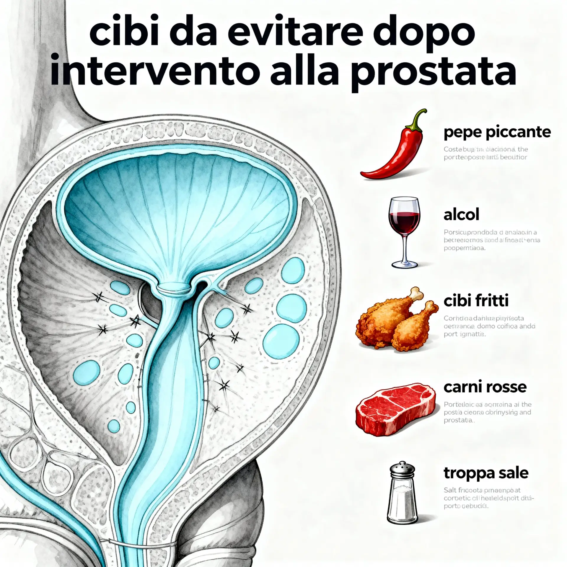 Immagine illustrativa sulla prostata - salute della prostata