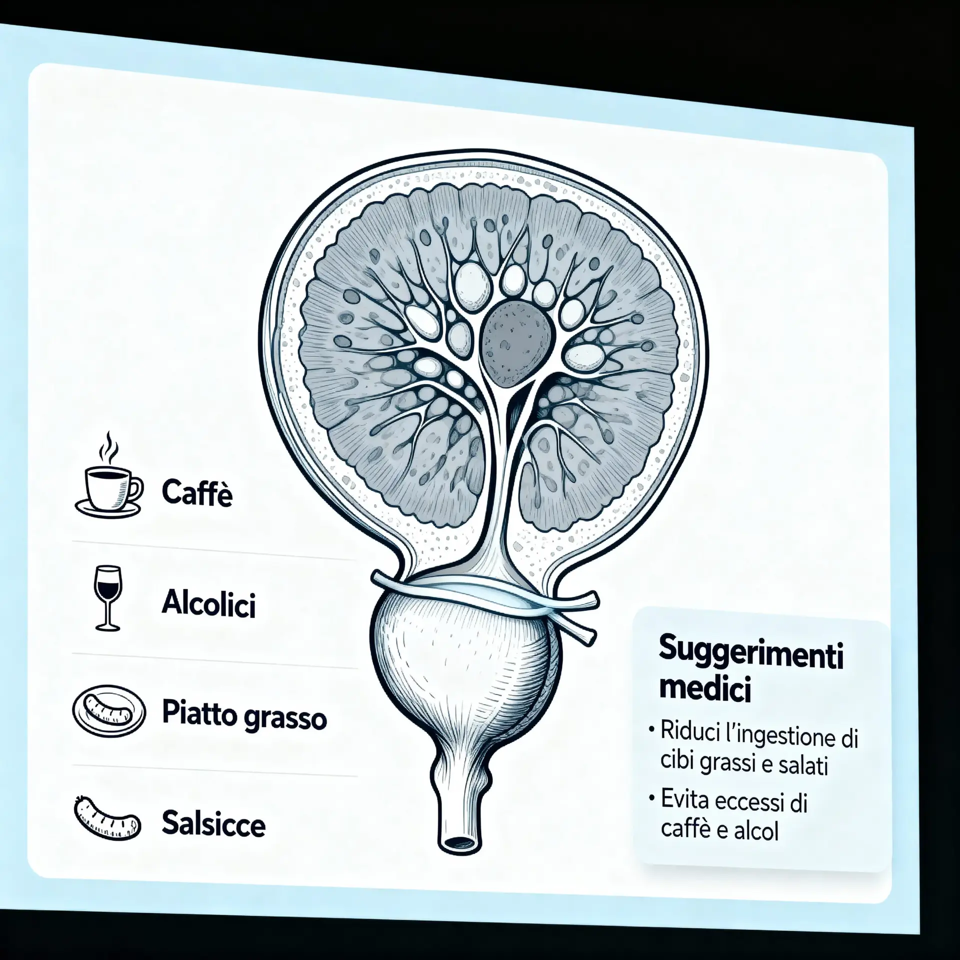 Immagine illustrativa sulla prostata - salute della prostata