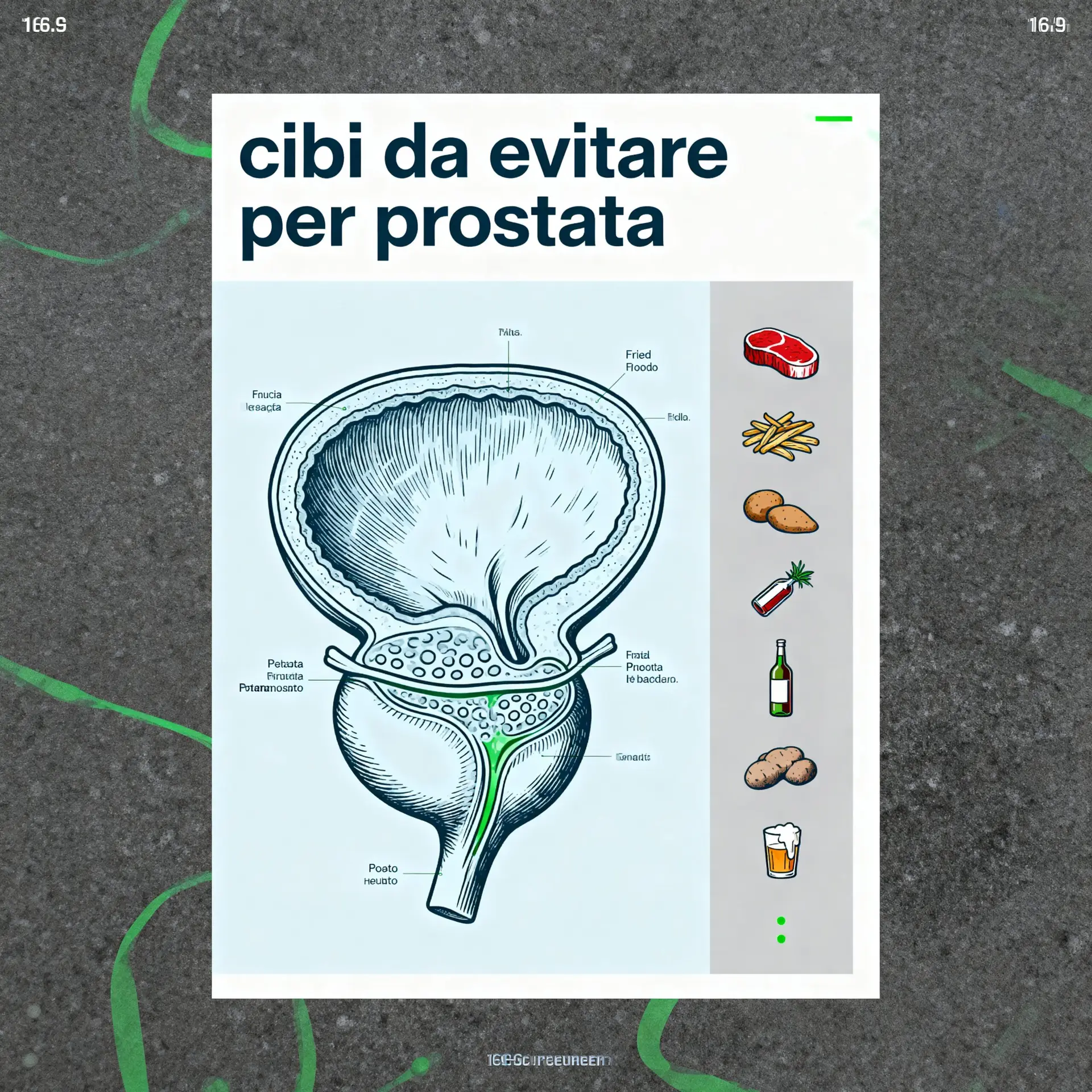 Immagine illustrativa sulla prostata - salute della prostata