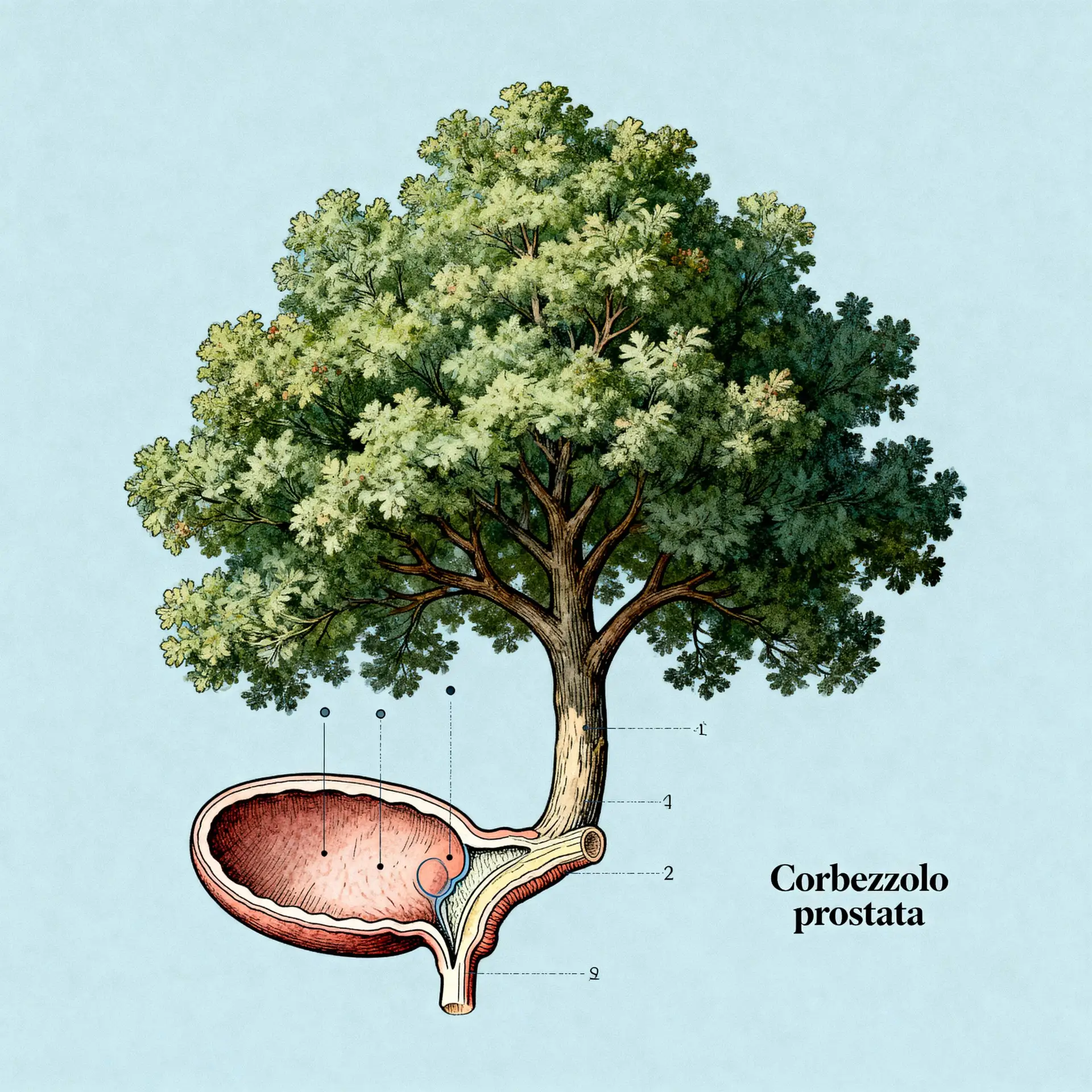 Immagine illustrativa sulla prostata - salute della prostata