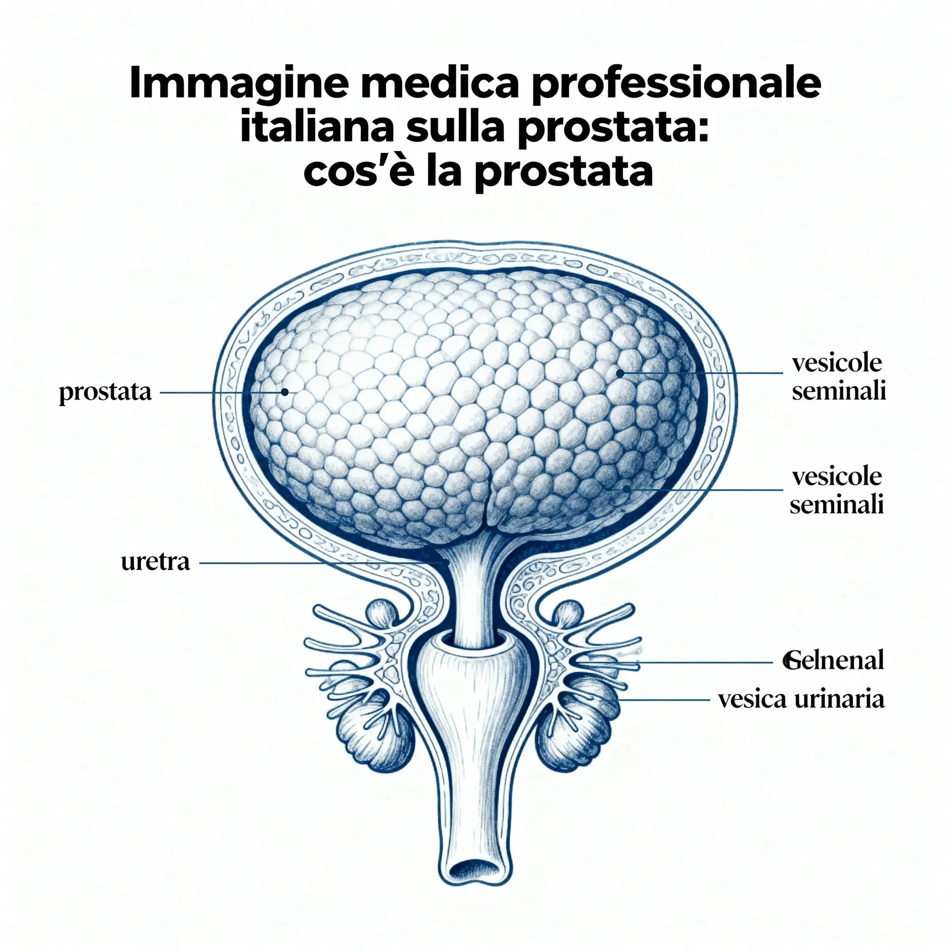 Immagine illustrativa sulla prostata - salute della prostata