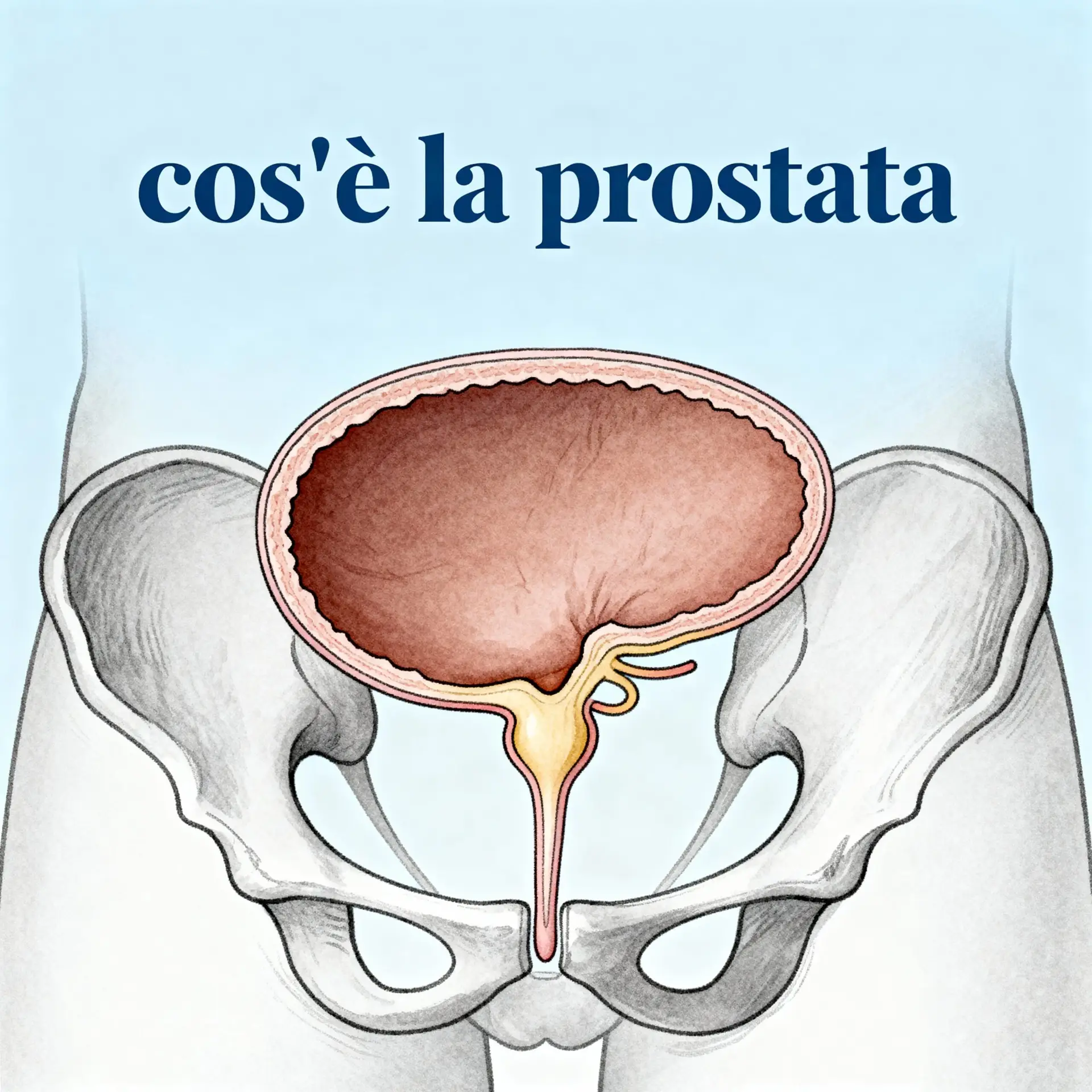 Immagine illustrativa sulla prostata - salute della prostata