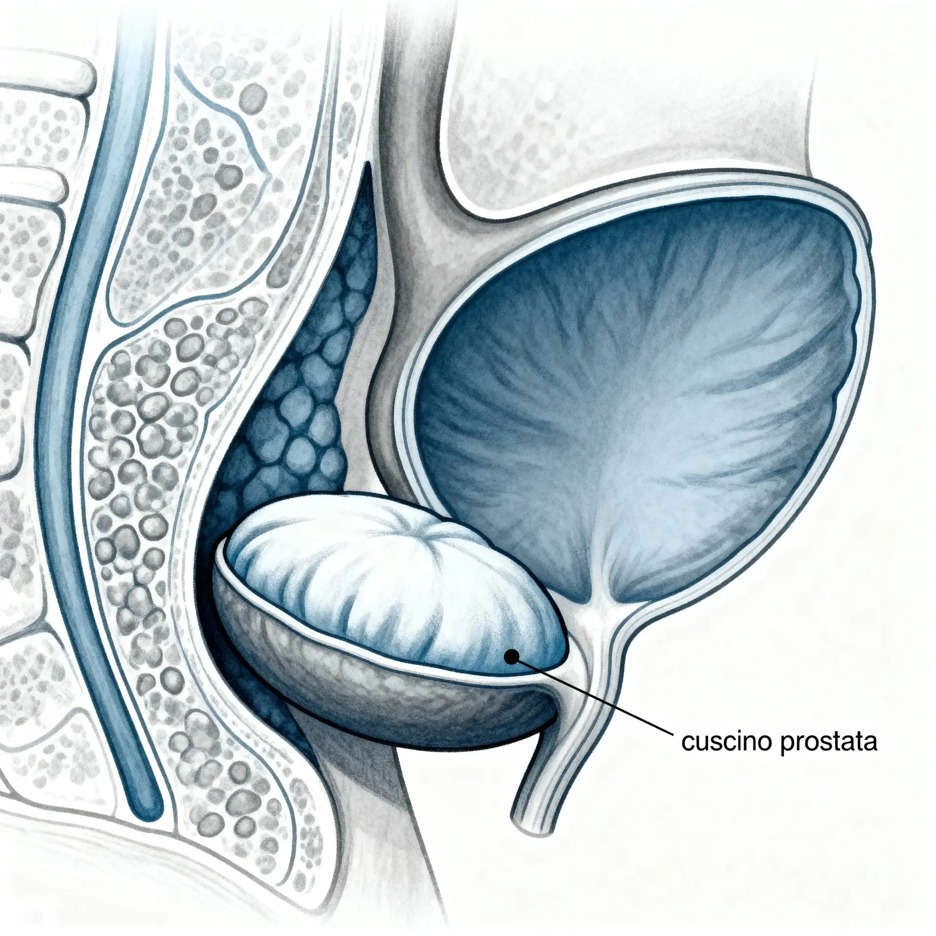 Immagine illustrativa sulla prostata - salute della prostata