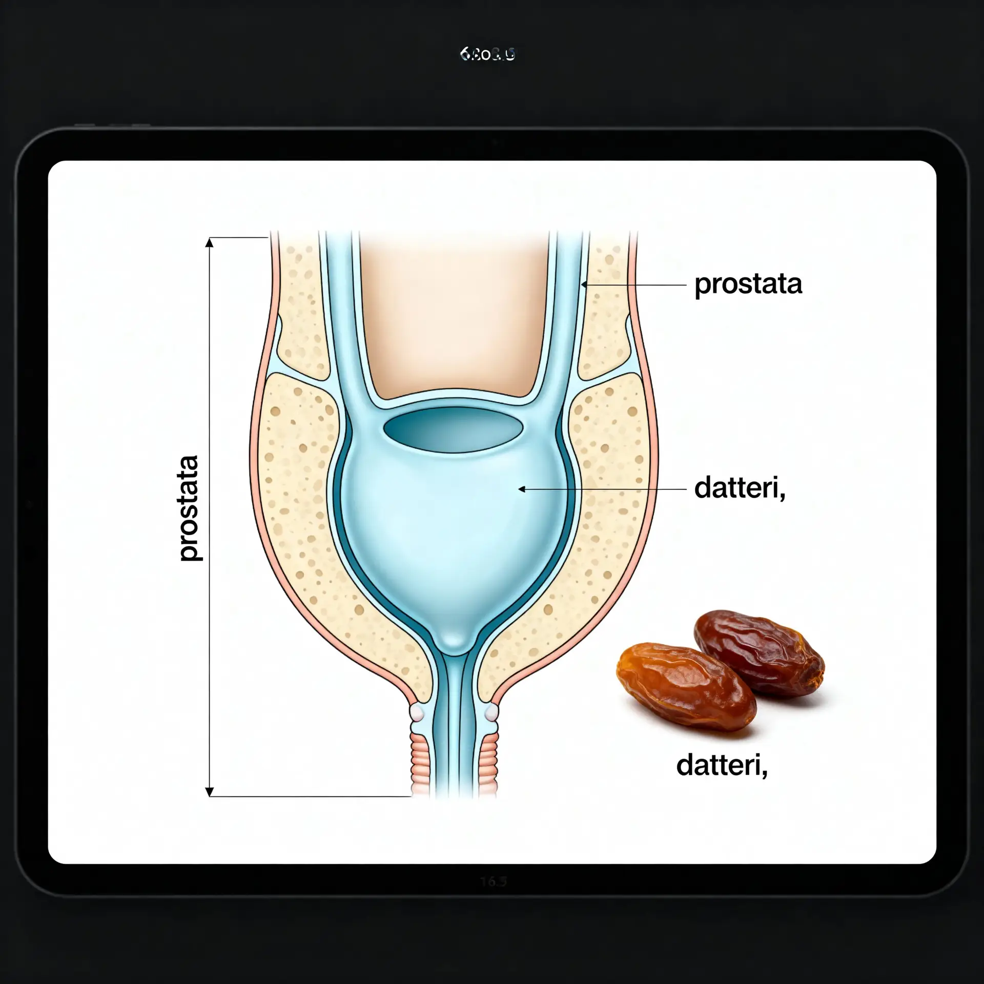 Immagine illustrativa sulla prostata - salute della prostata