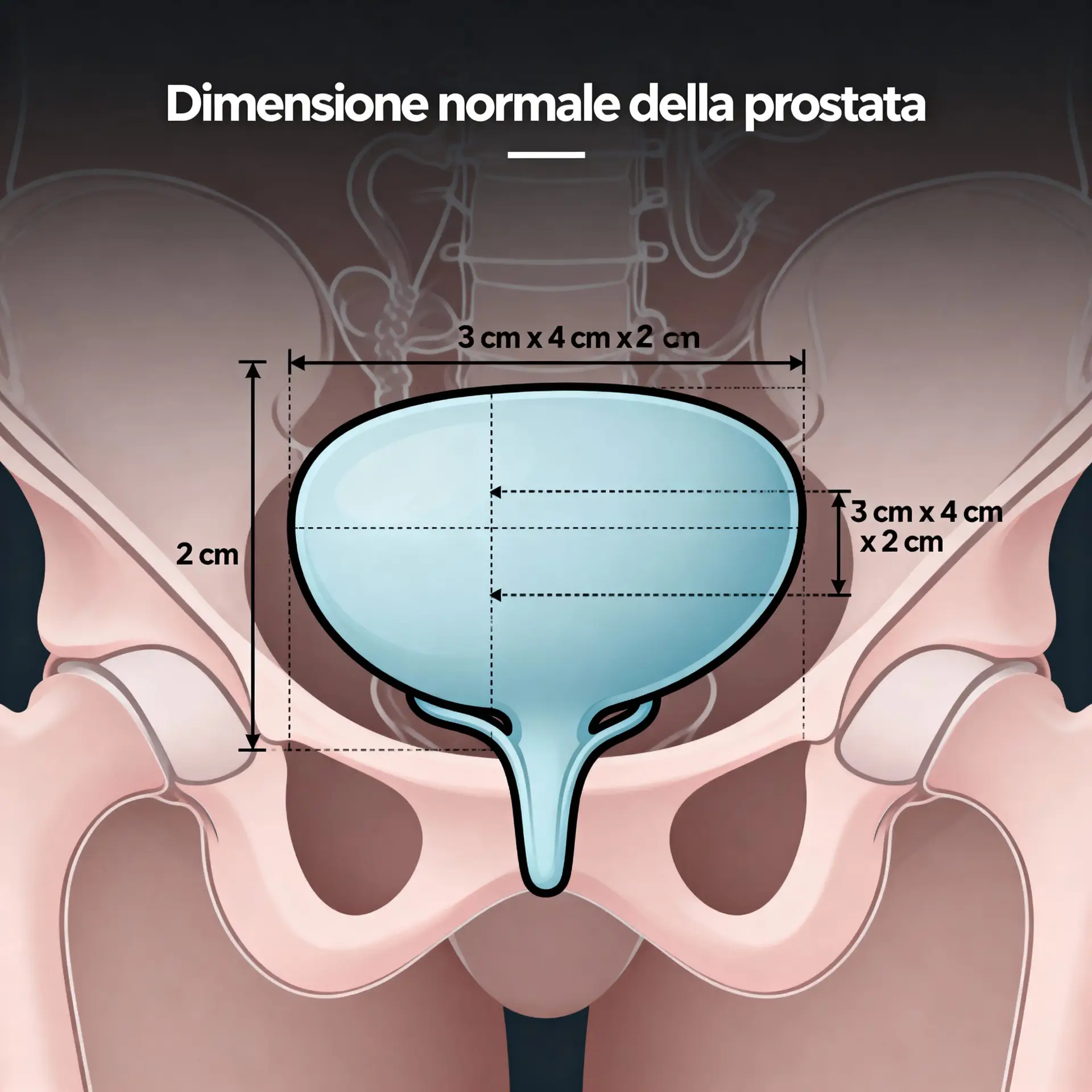 Immagine illustrativa sulla prostata - salute della prostata