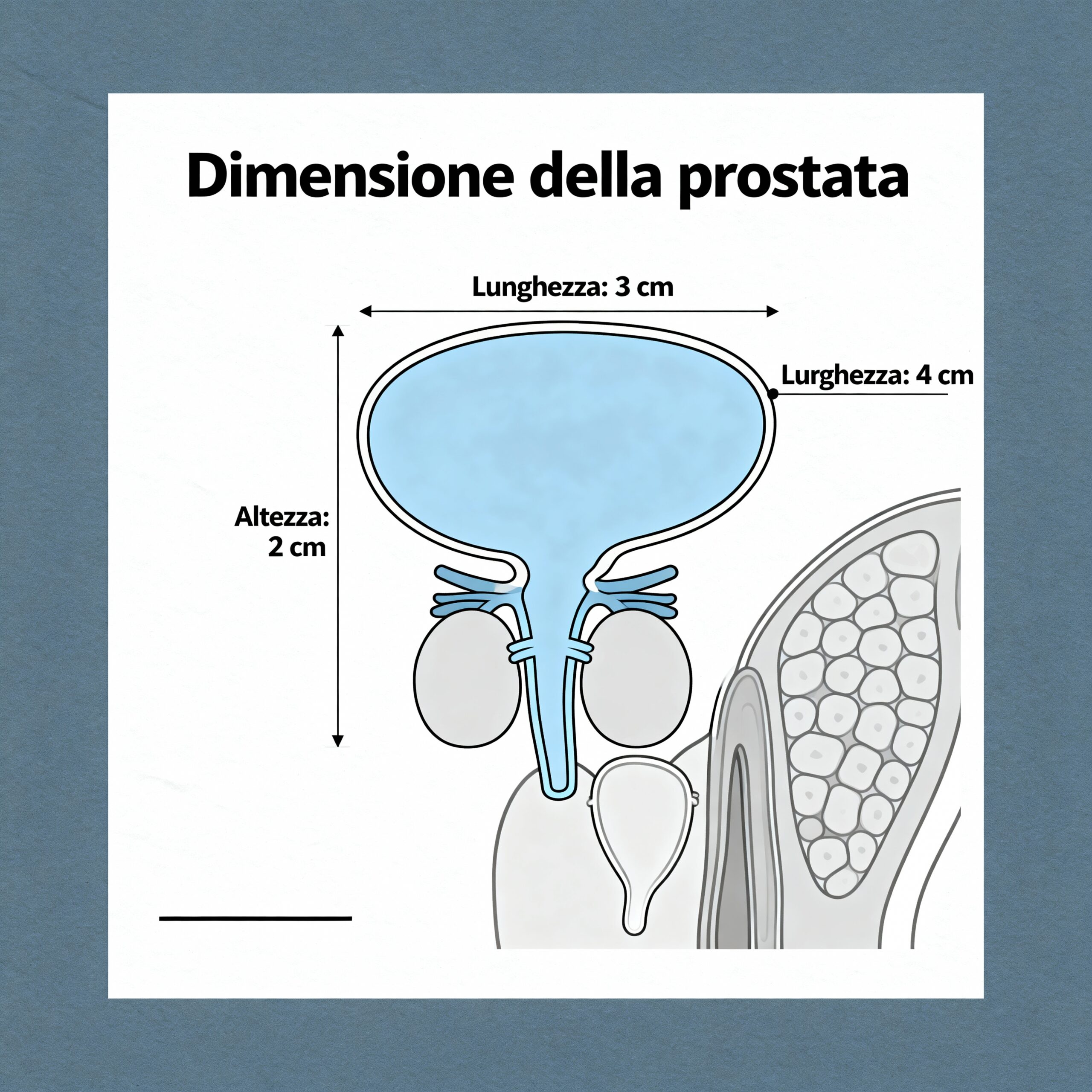 Immagine illustrativa sulla prostata - salute della prostata