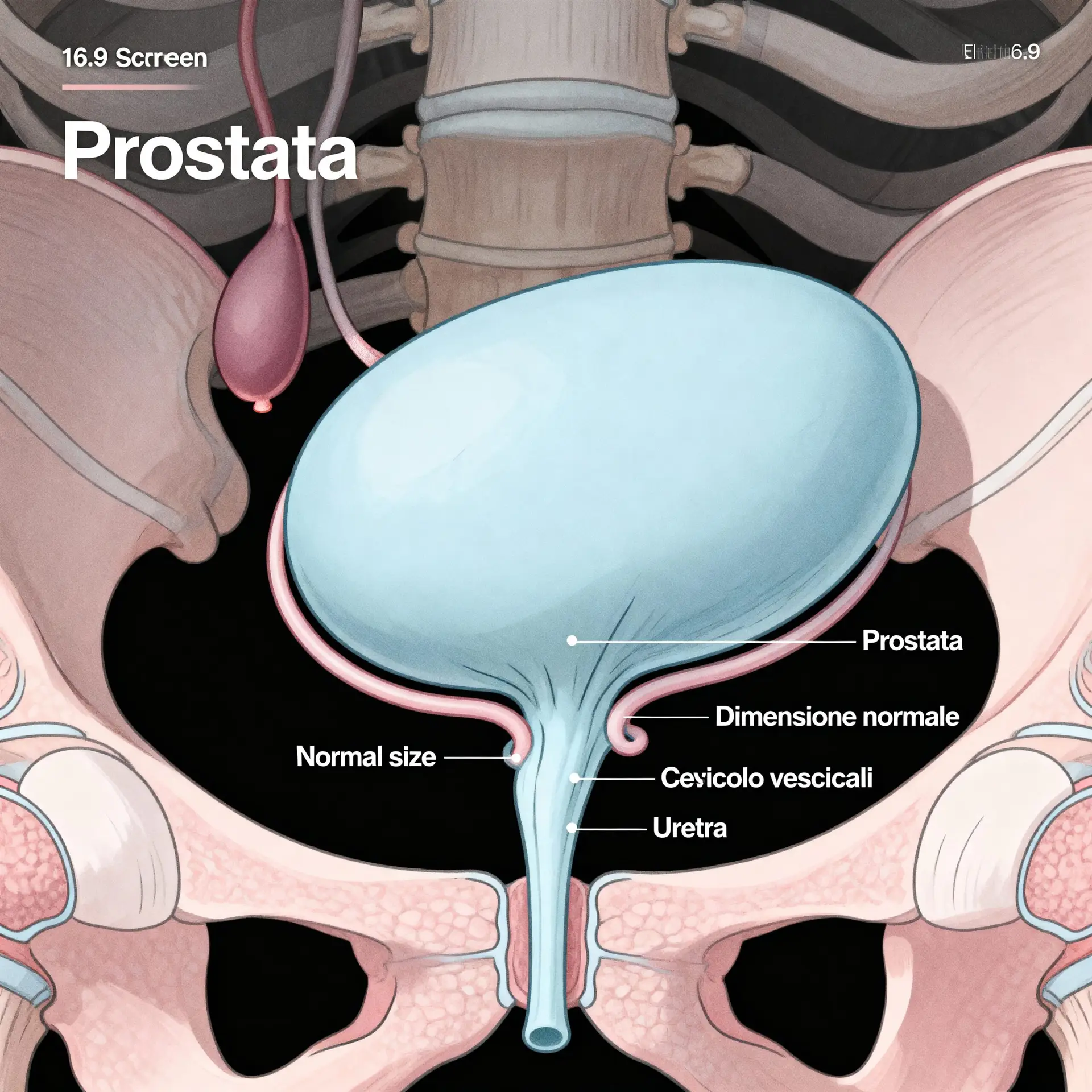Immagine illustrativa sulla prostata - salute della prostata