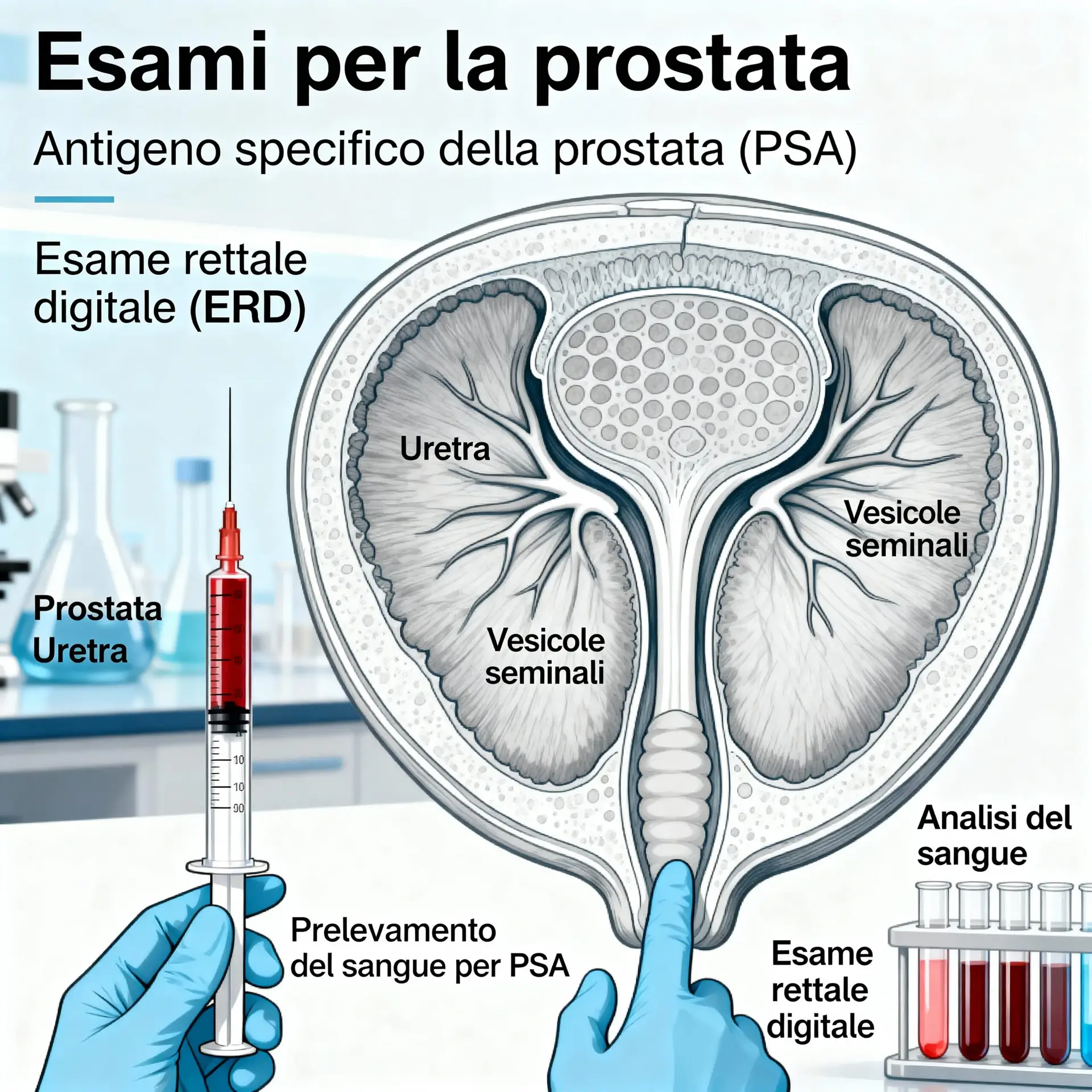 Immagine illustrativa sulla prostata - salute della prostata