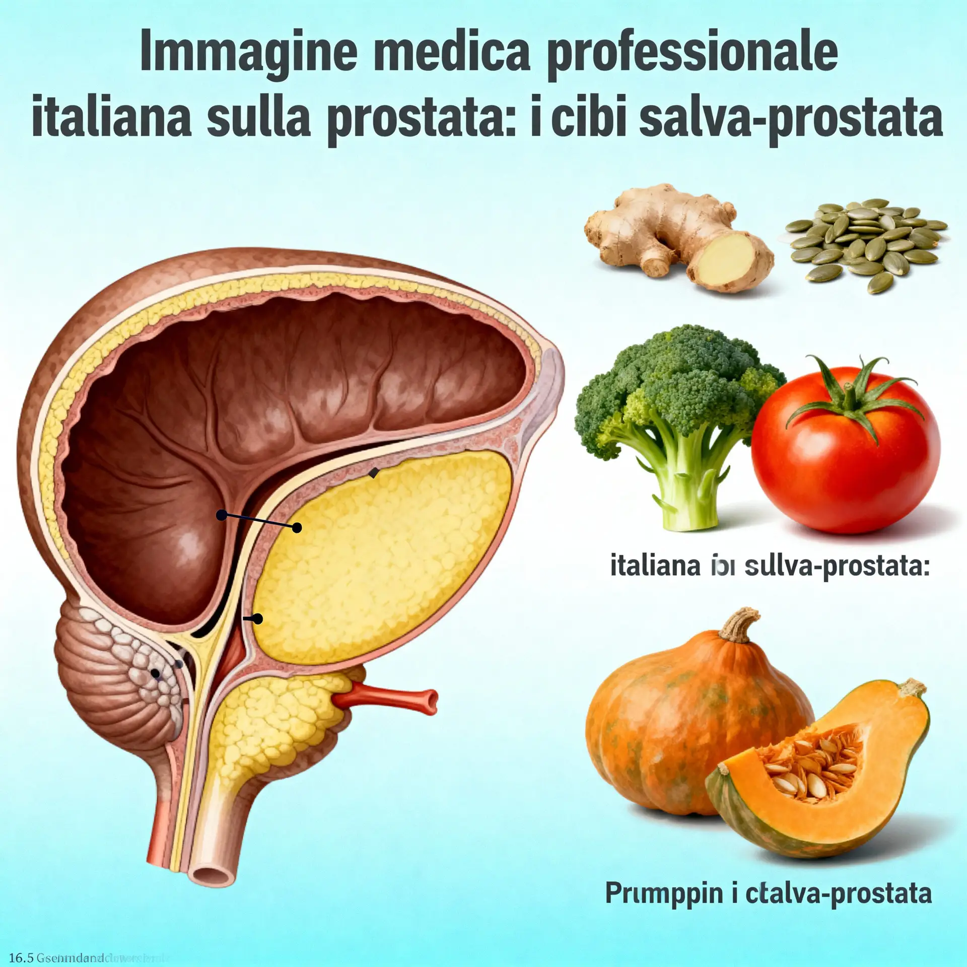 Immagine illustrativa sulla prostata - salute della prostata