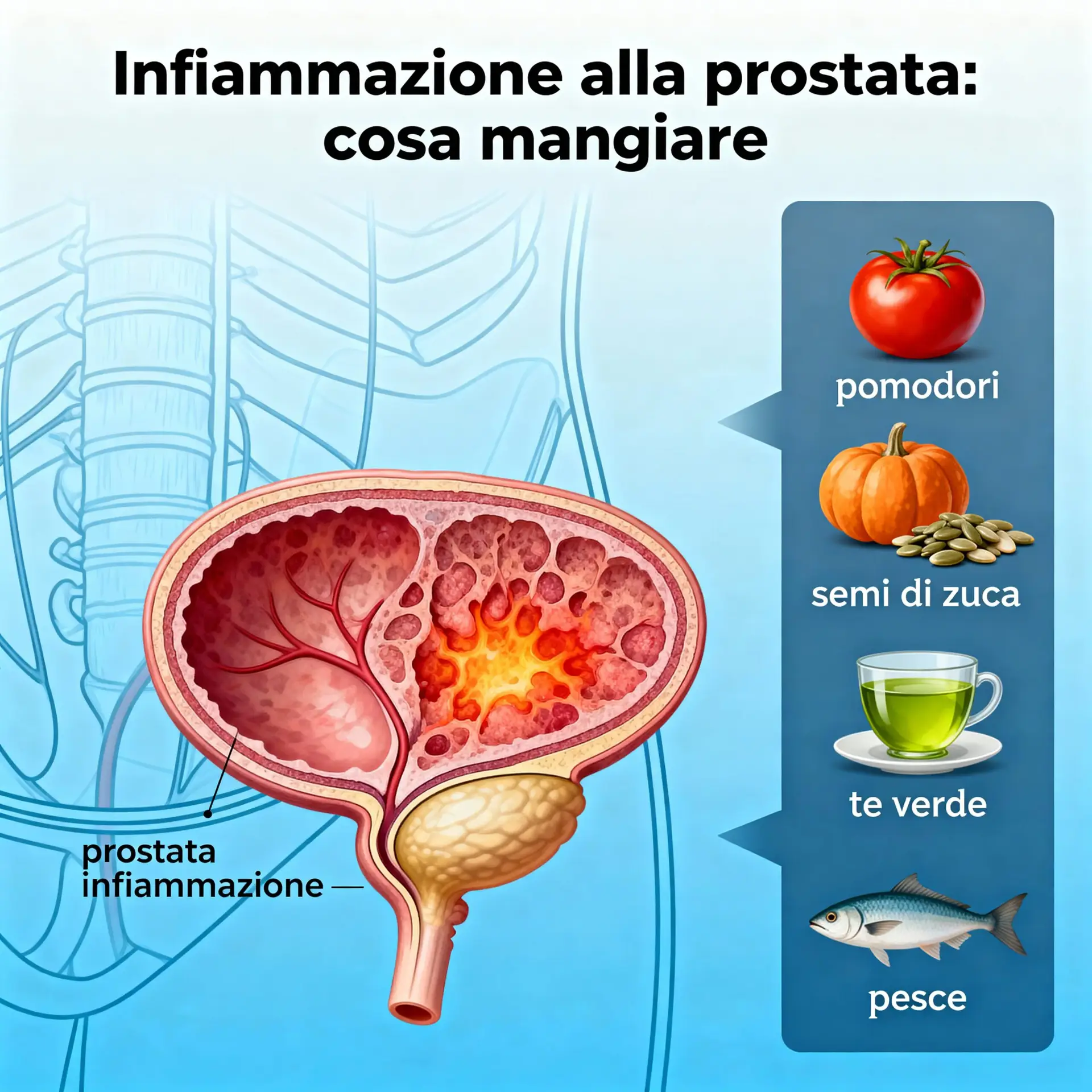 Immagine illustrativa sulla prostata - salute della prostata