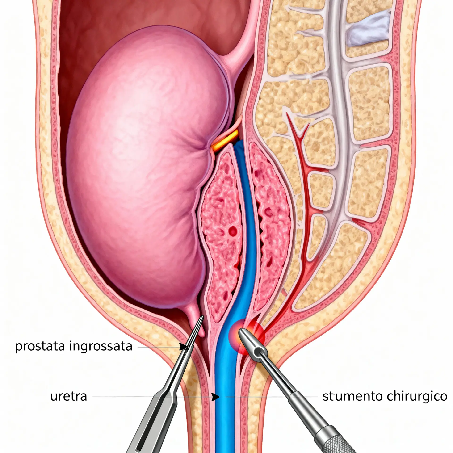 Immagine illustrativa sulla prostata - salute della prostata