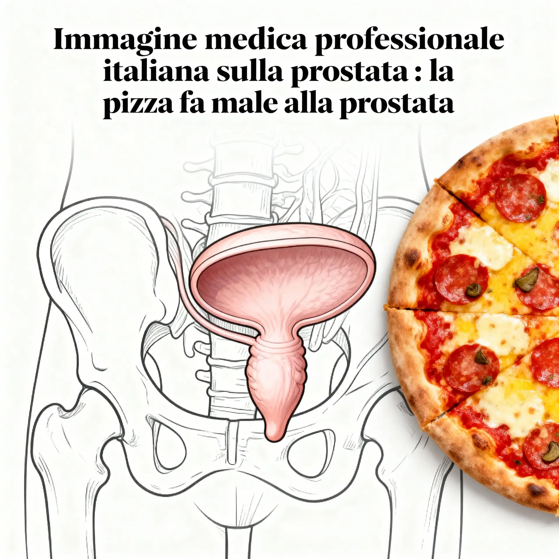Immagine illustrativa sulla prostata - salute della prostata