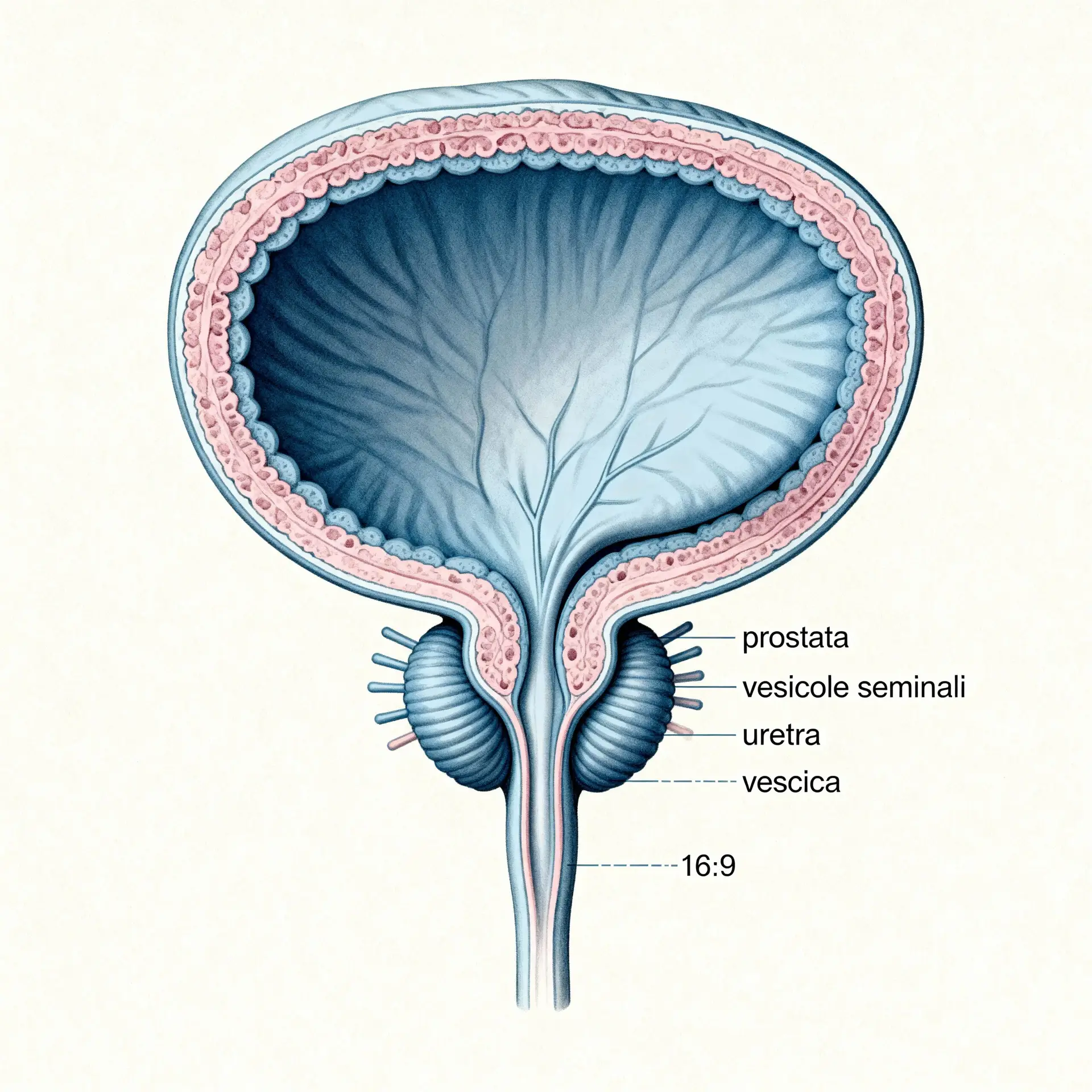 Immagine illustrativa sulla prostata - salute della prostata