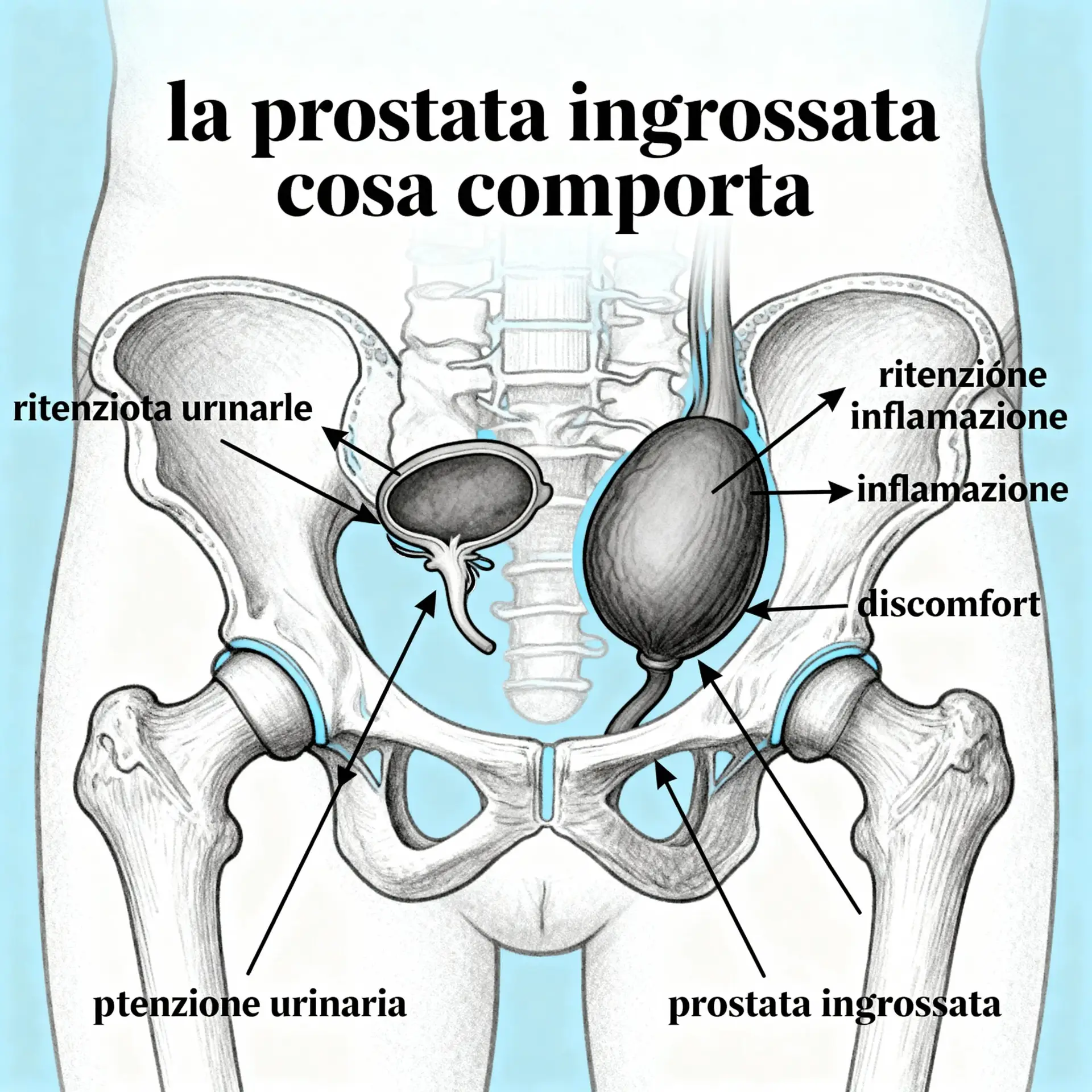 Immagine illustrativa sulla prostata - salute della prostata
