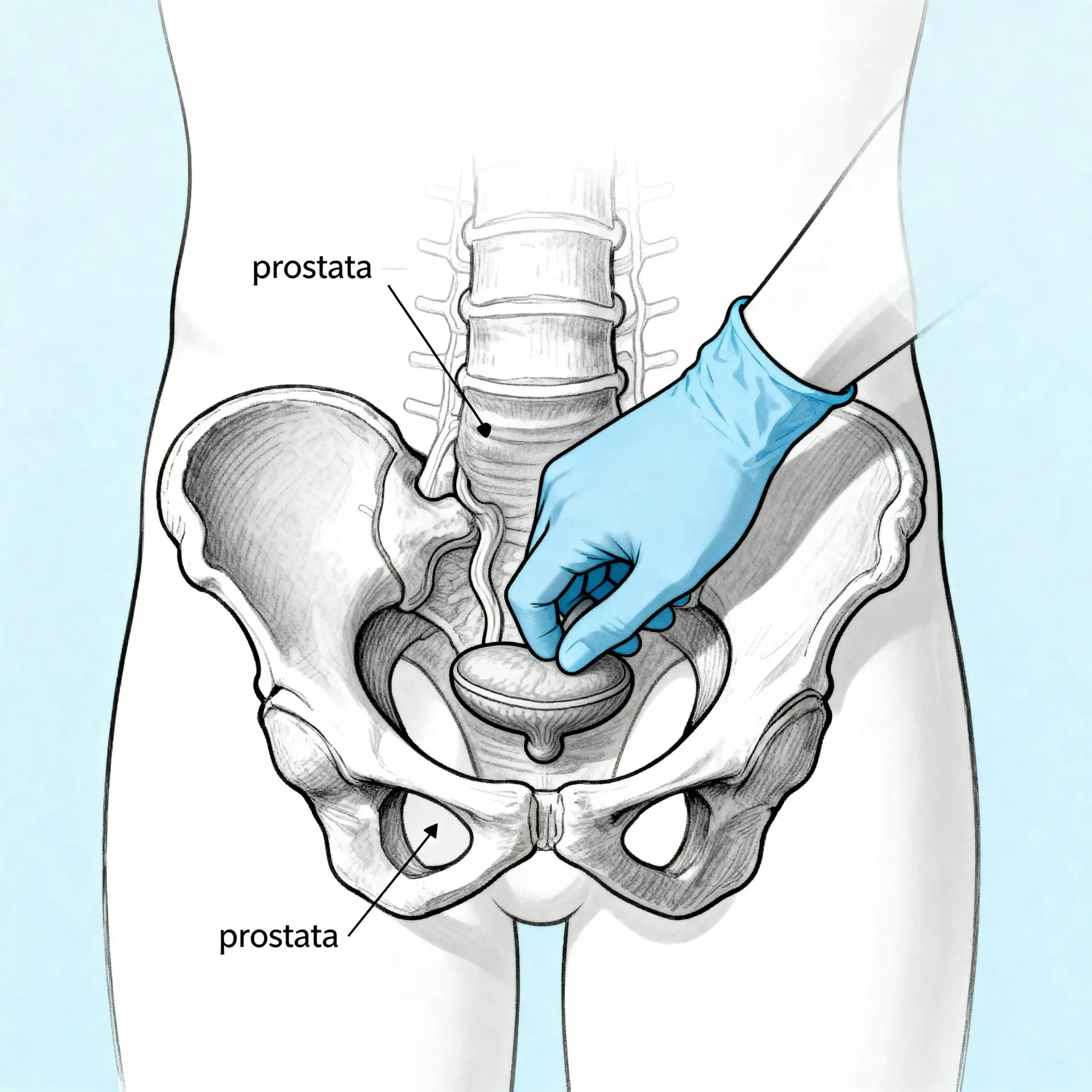 Immagine illustrativa sulla prostata - salute della prostata