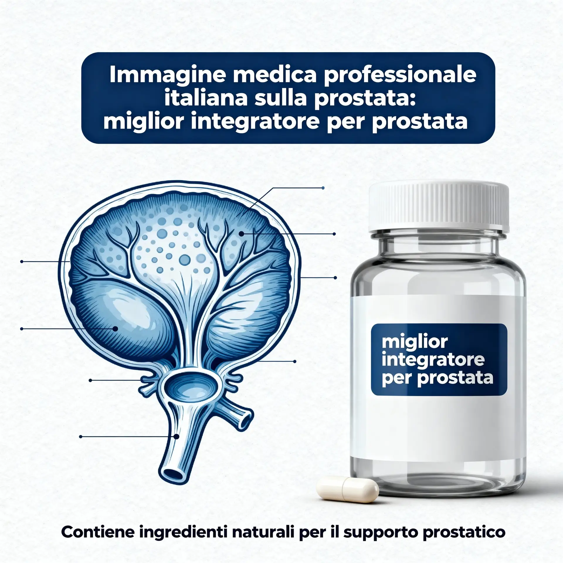 Immagine illustrativa sulla prostata - salute della prostata