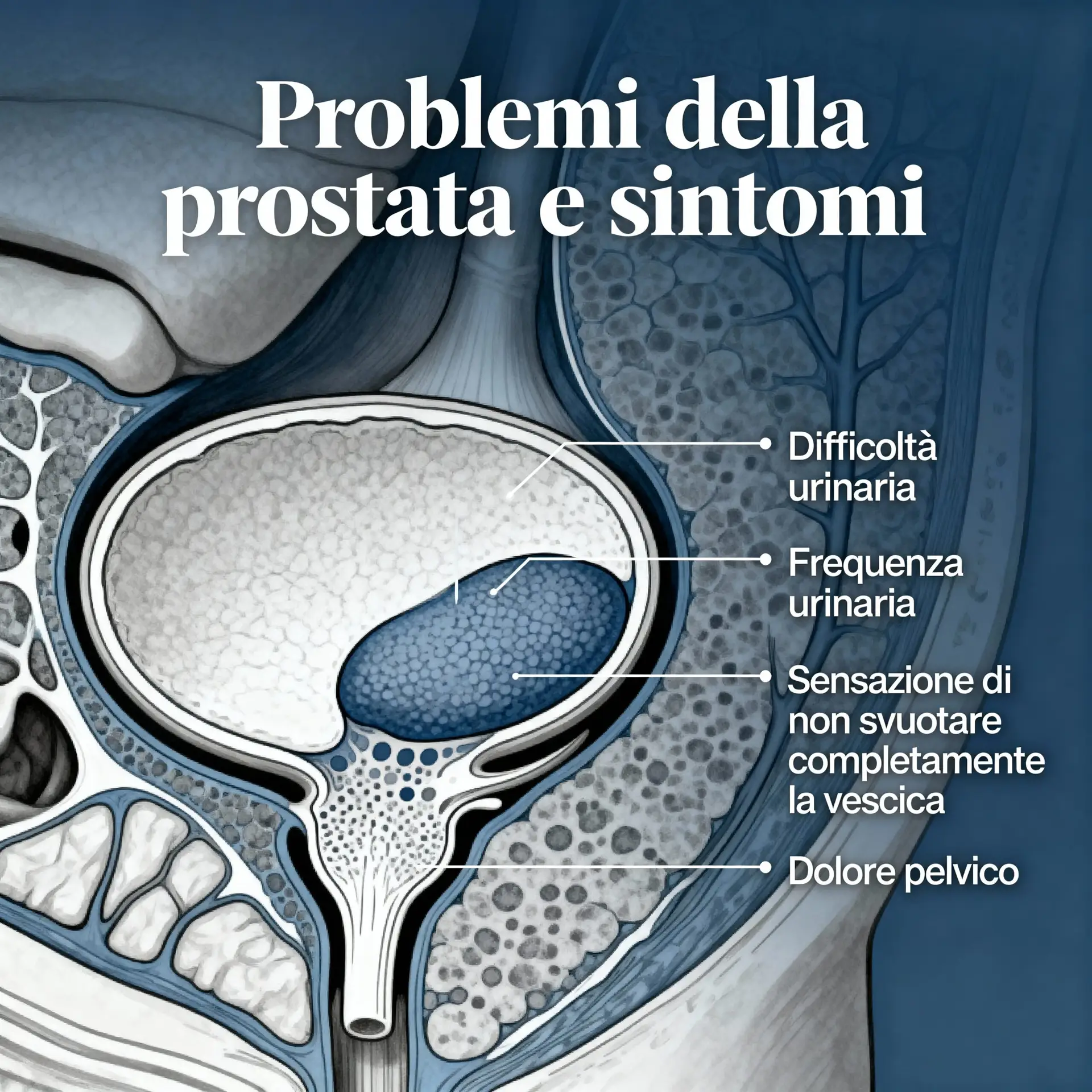 Immagine illustrativa sulla prostata - salute della prostata