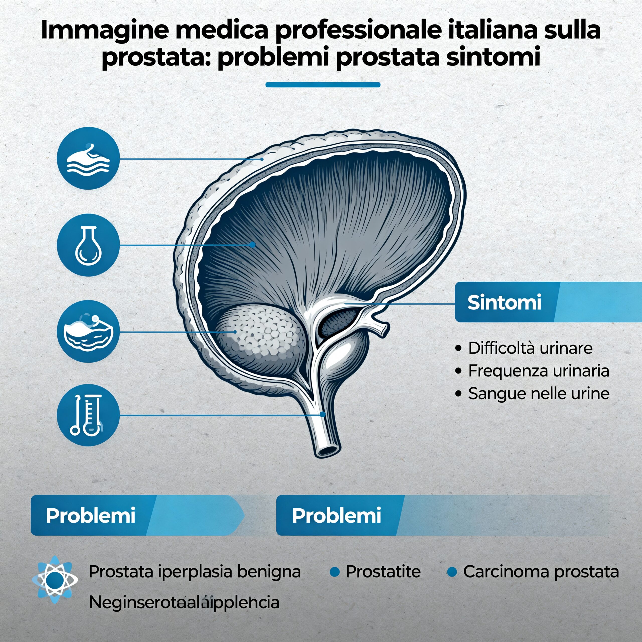 Immagine illustrativa sulla prostata - salute della prostata
