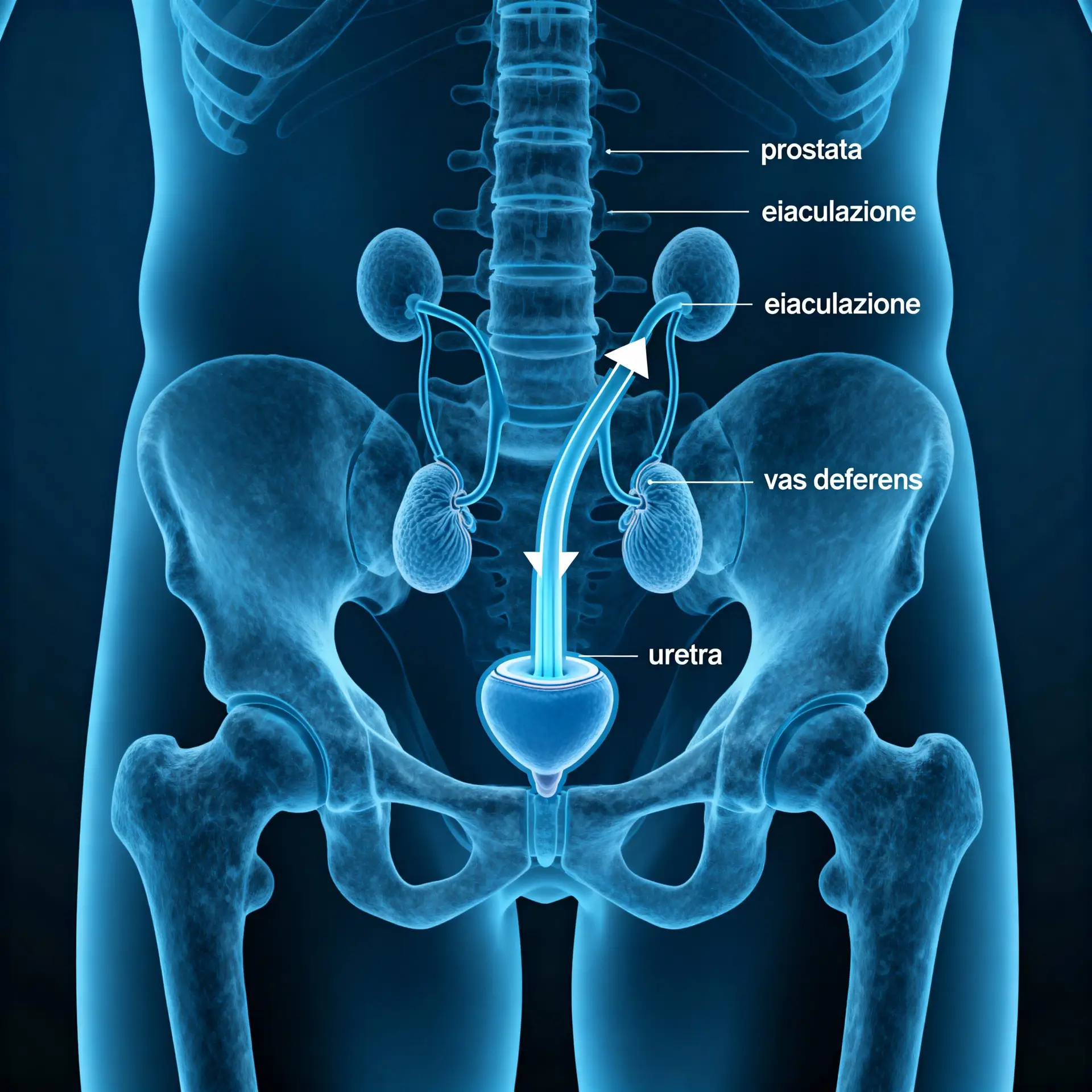 Immagine illustrativa sulla prostata - salute della prostata