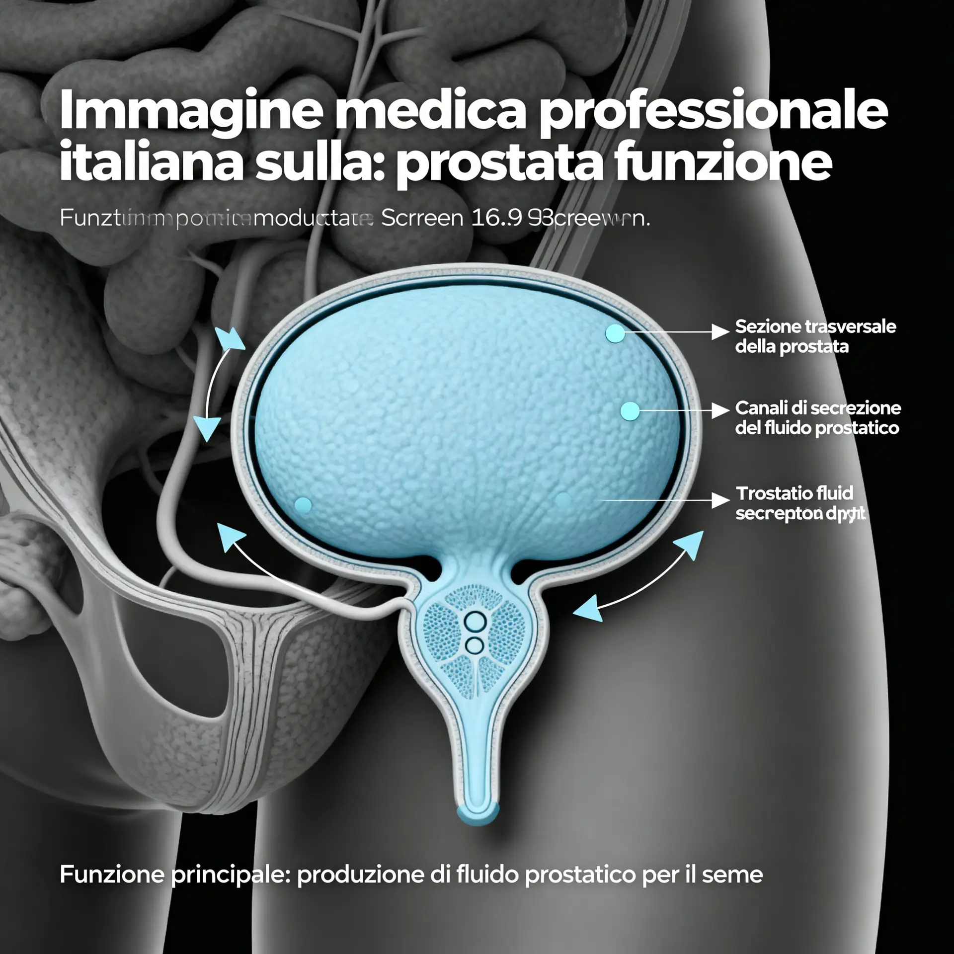 Immagine illustrativa sulla prostata - salute della prostata