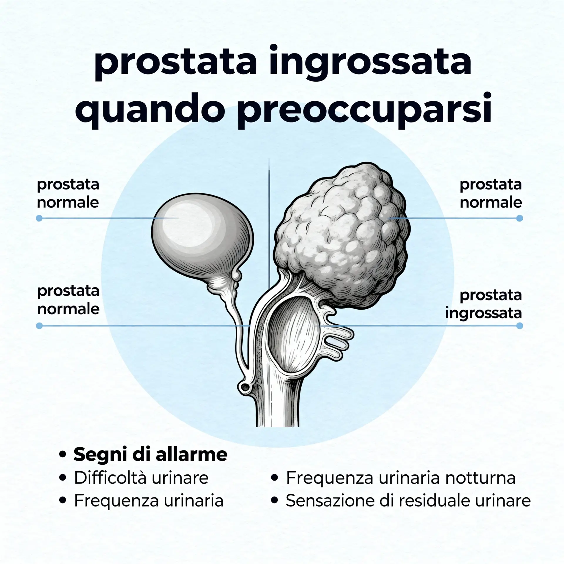 Immagine illustrativa sulla prostata - salute della prostata