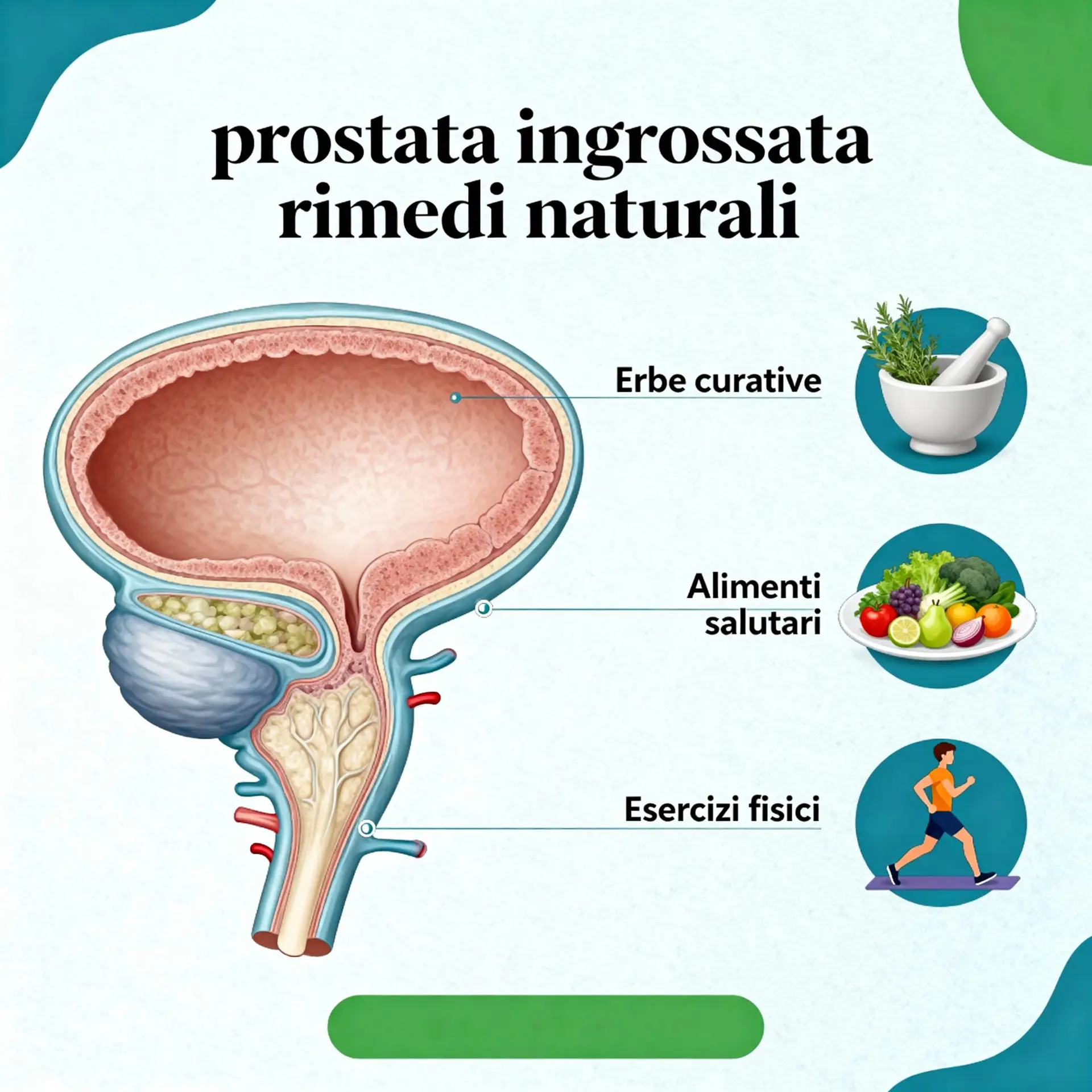 Immagine illustrativa sulla prostata - salute della prostata
