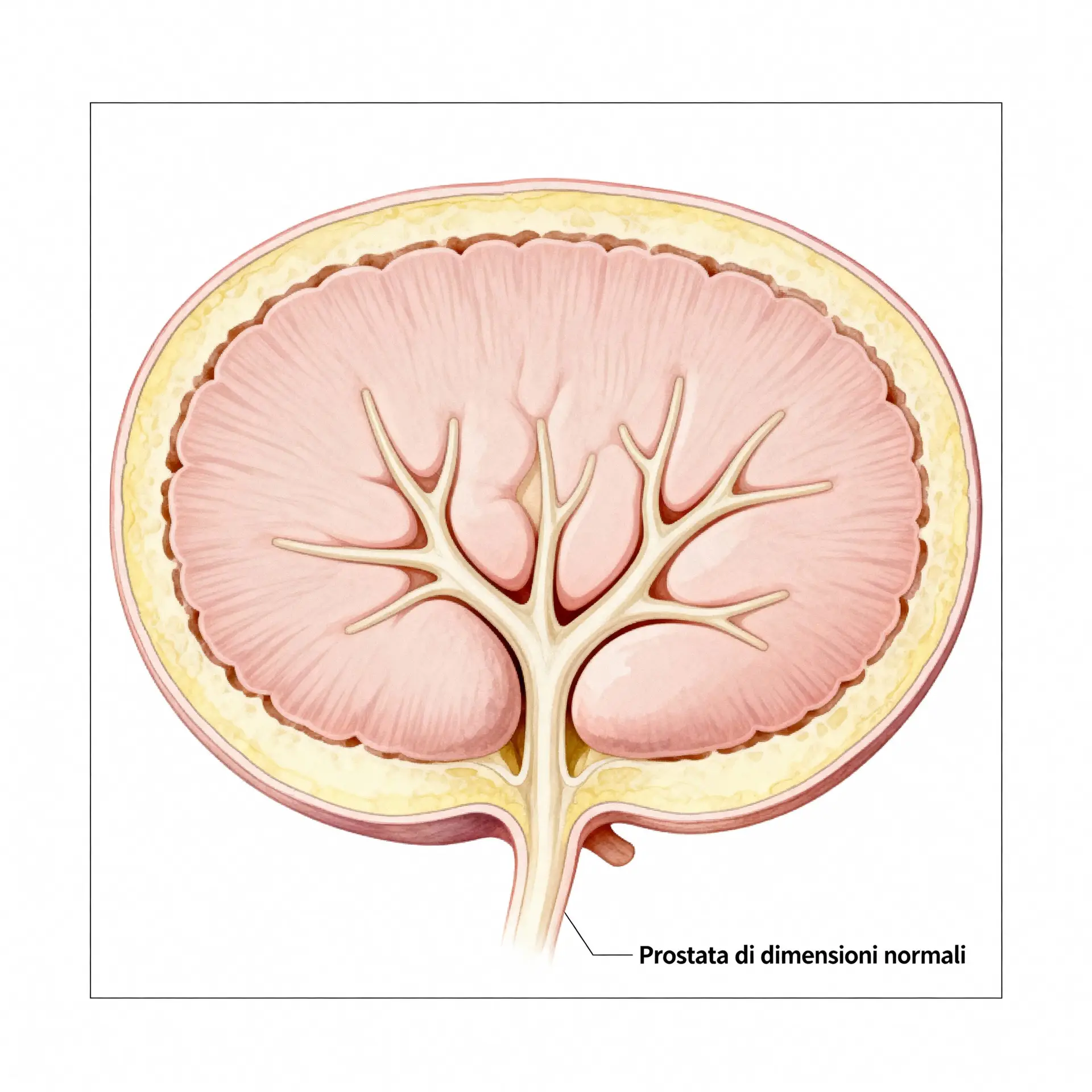Immagine illustrativa sulla prostata - salute della prostata
