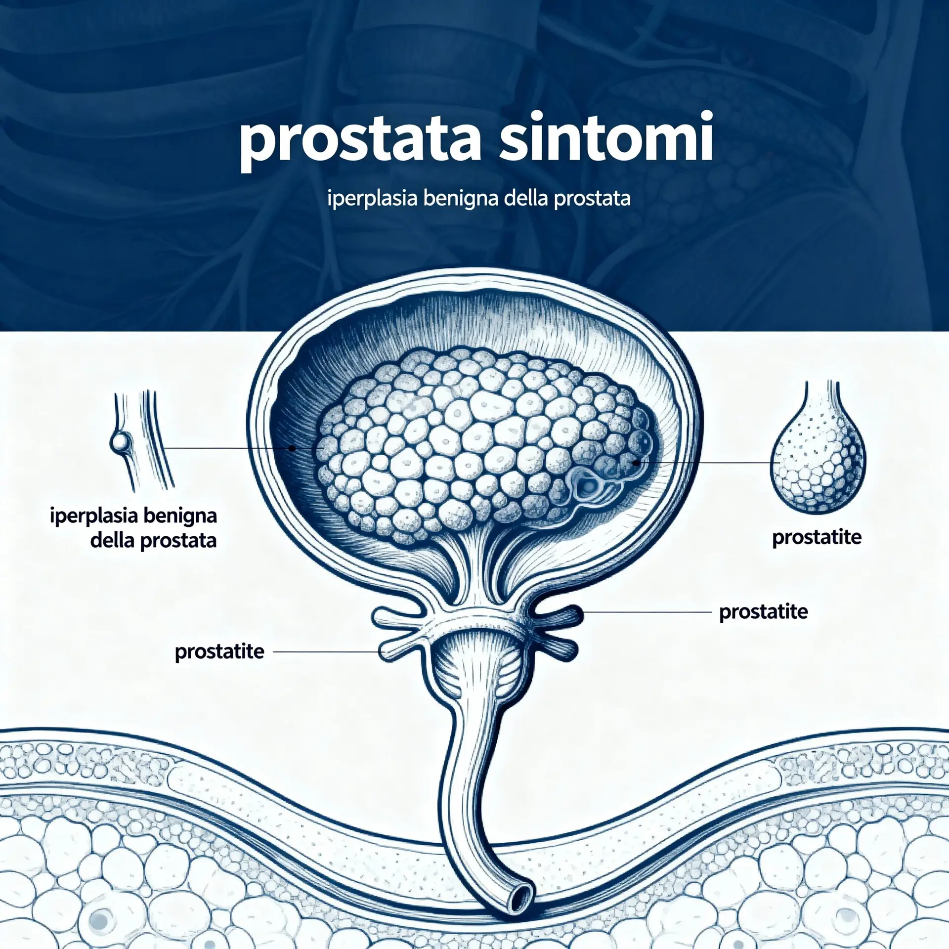 Immagine illustrativa sulla prostata - salute della prostata