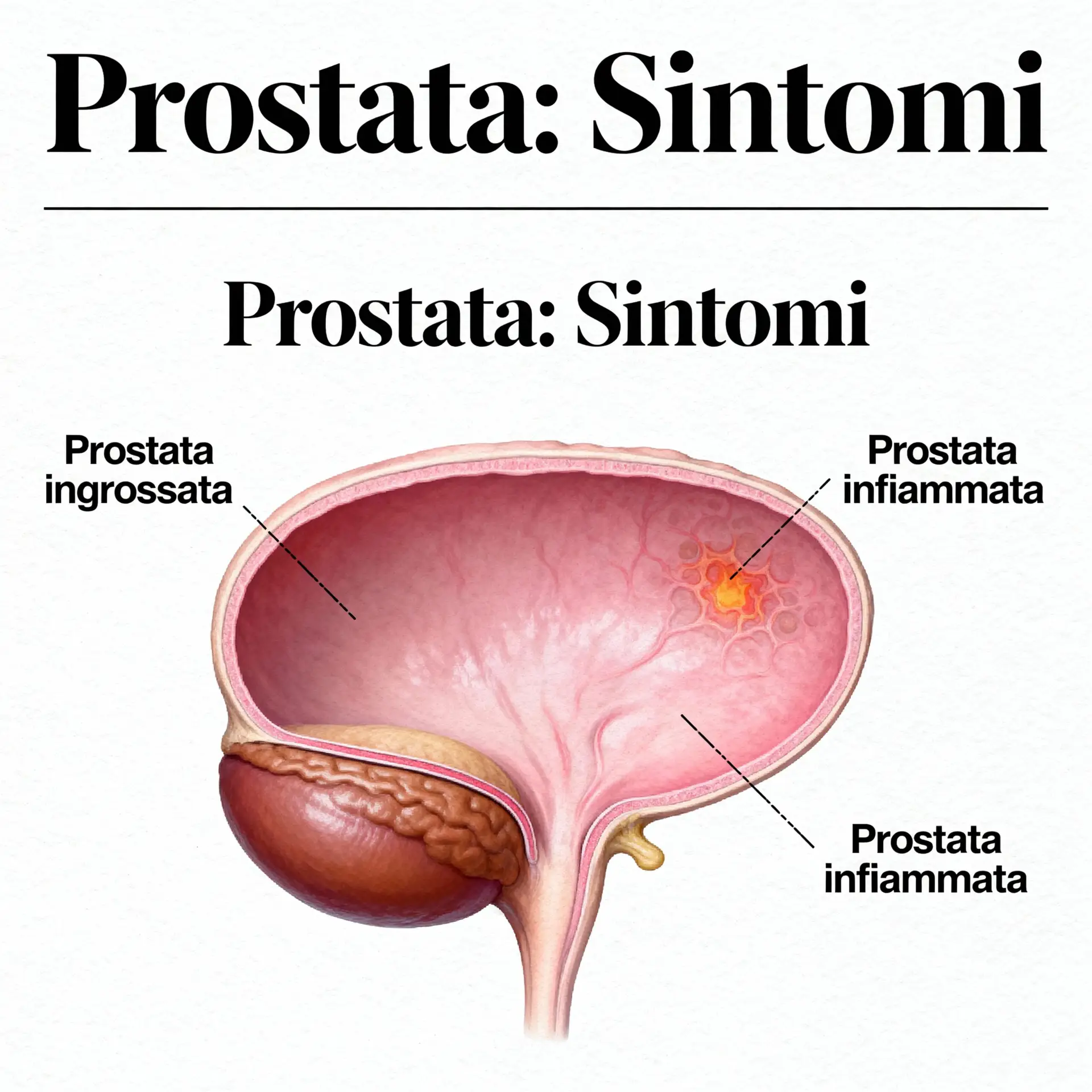 Immagine illustrativa sulla prostata - salute della prostata