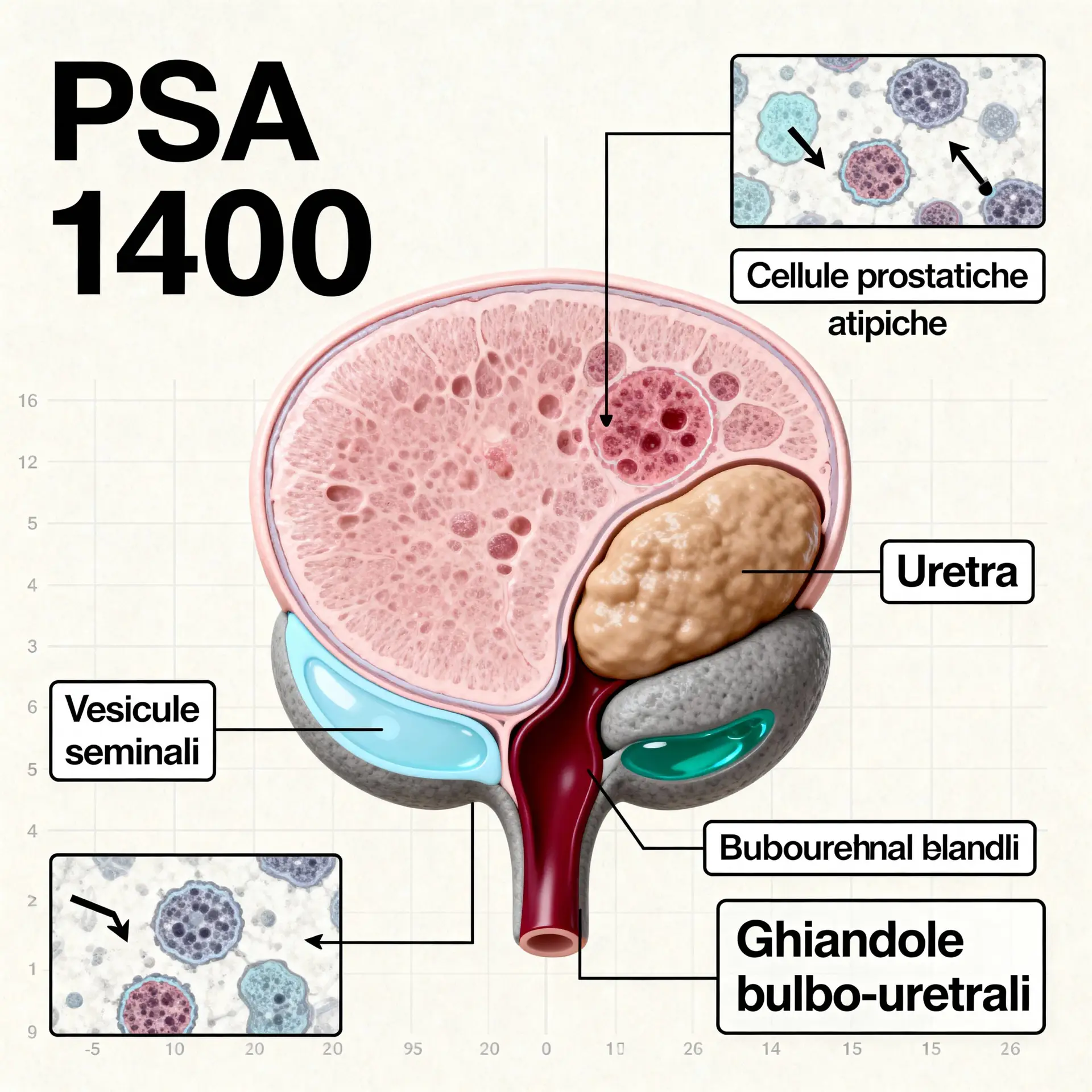 Immagine illustrativa sulla prostata - salute della prostata