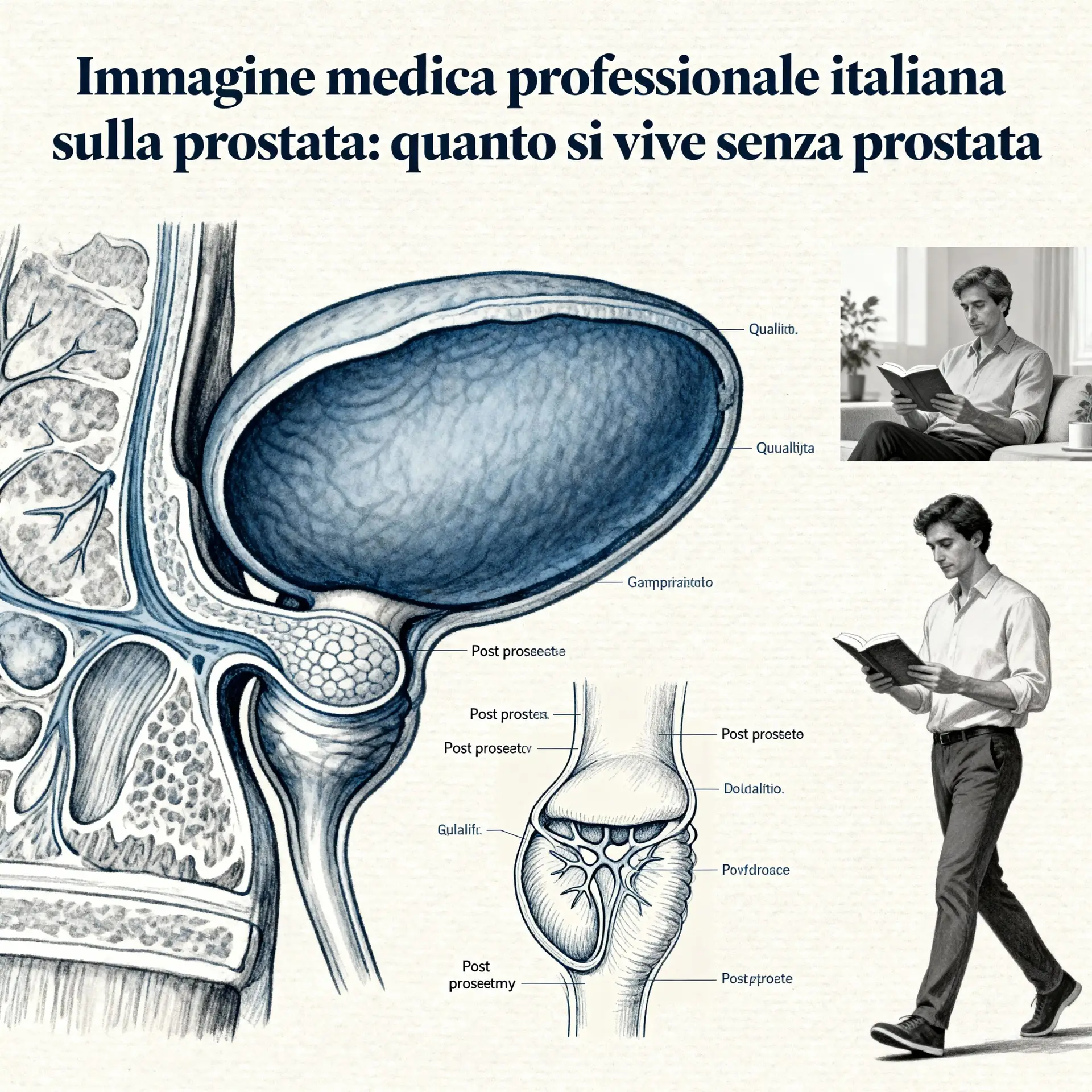 Immagine illustrativa sulla prostata - salute della prostata