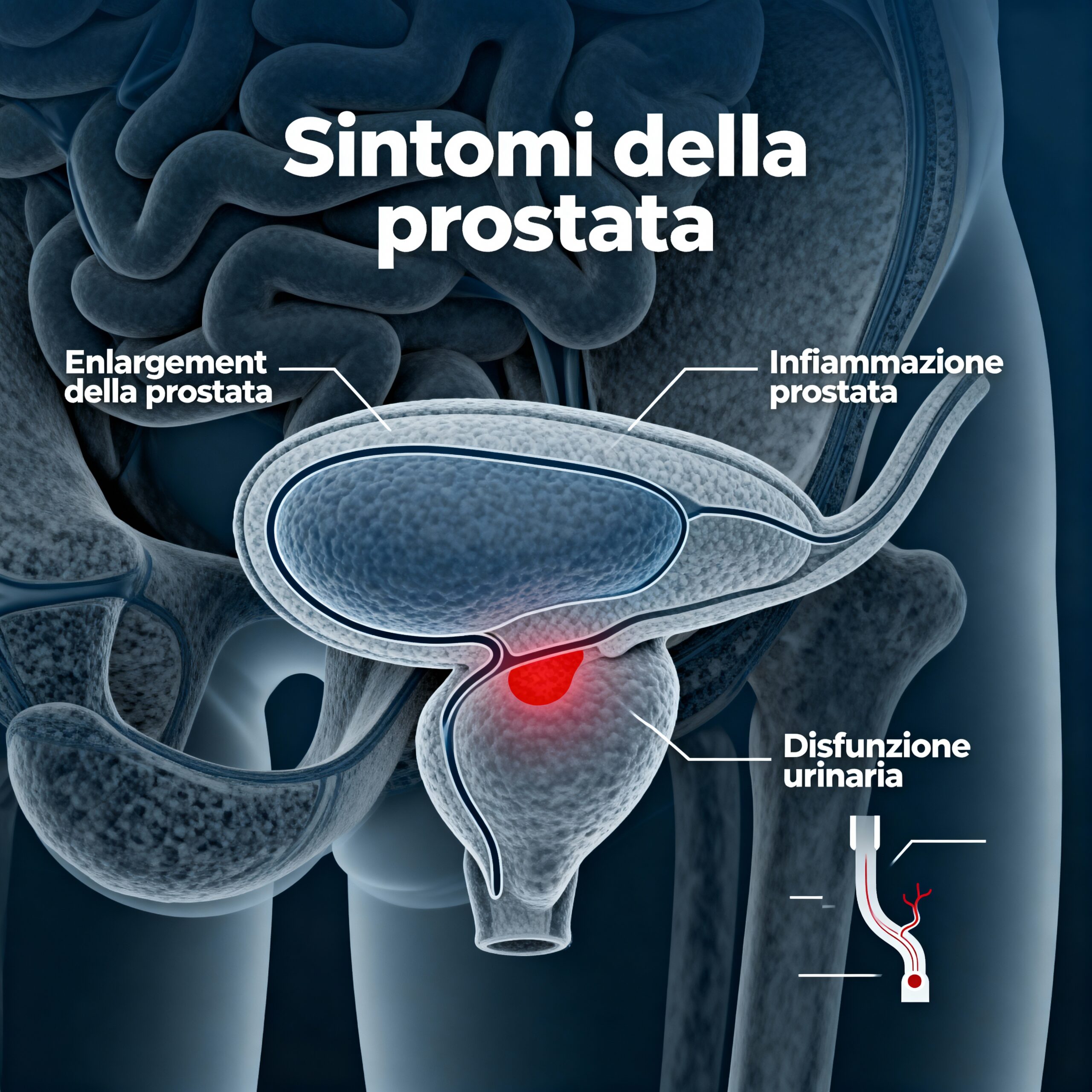 Immagine illustrativa sulla prostata - salute della prostata