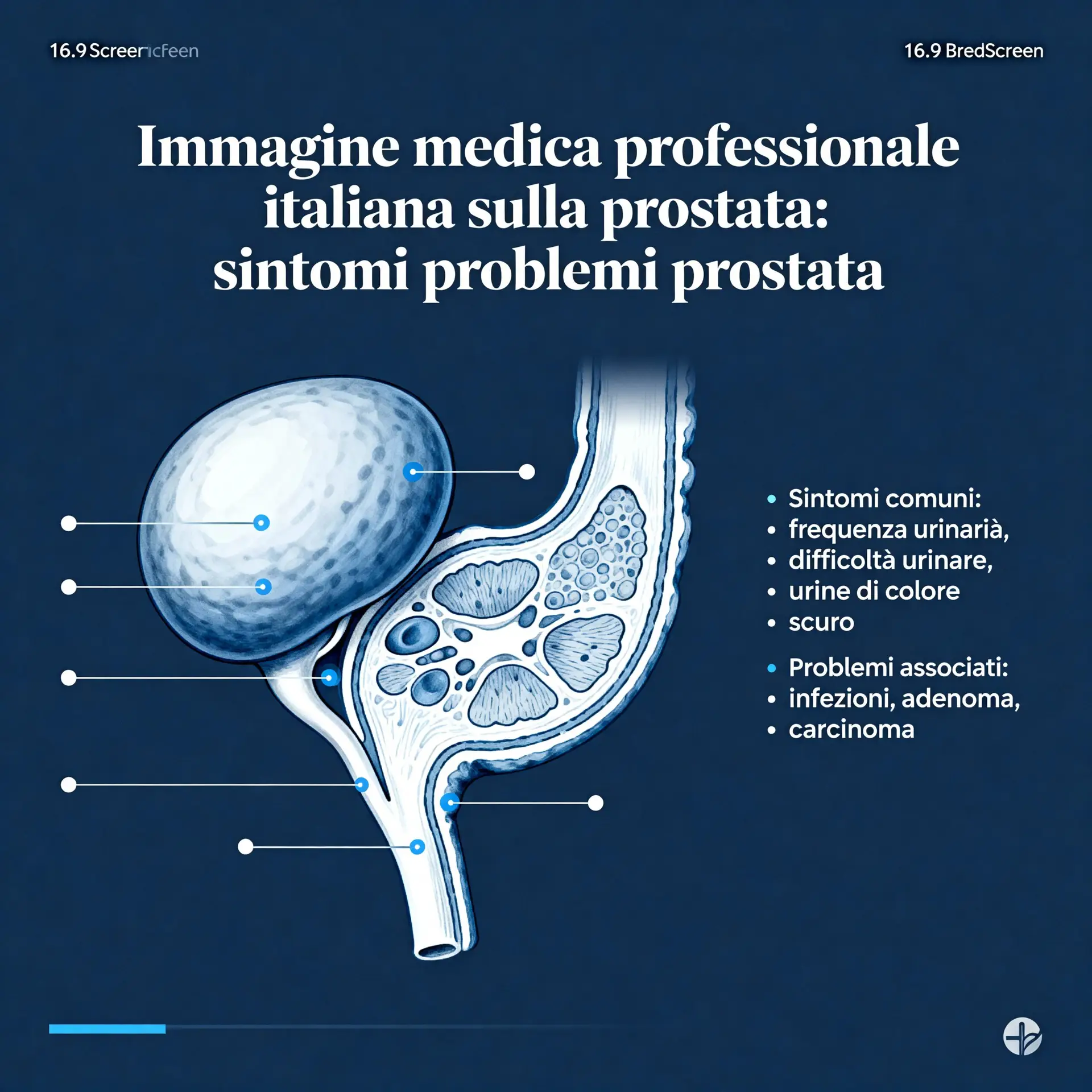 Immagine illustrativa sulla prostata - salute della prostata