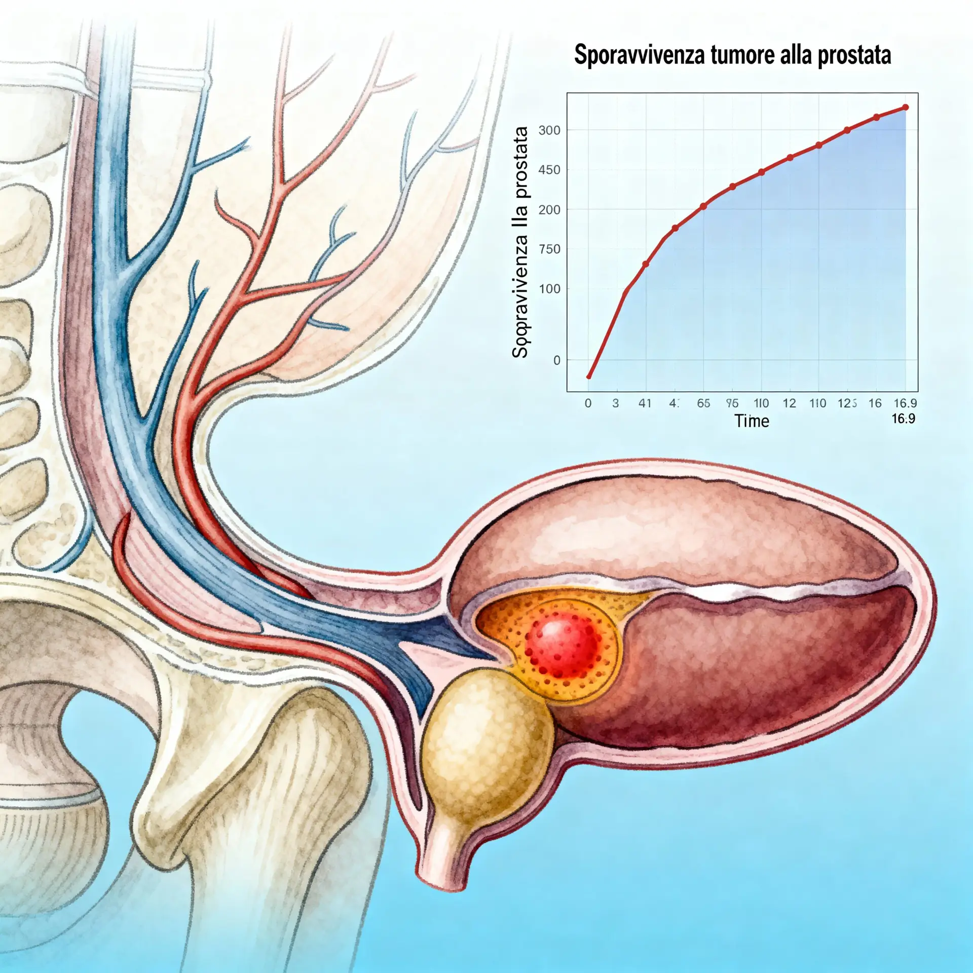 Immagine illustrativa sulla prostata - salute della prostata