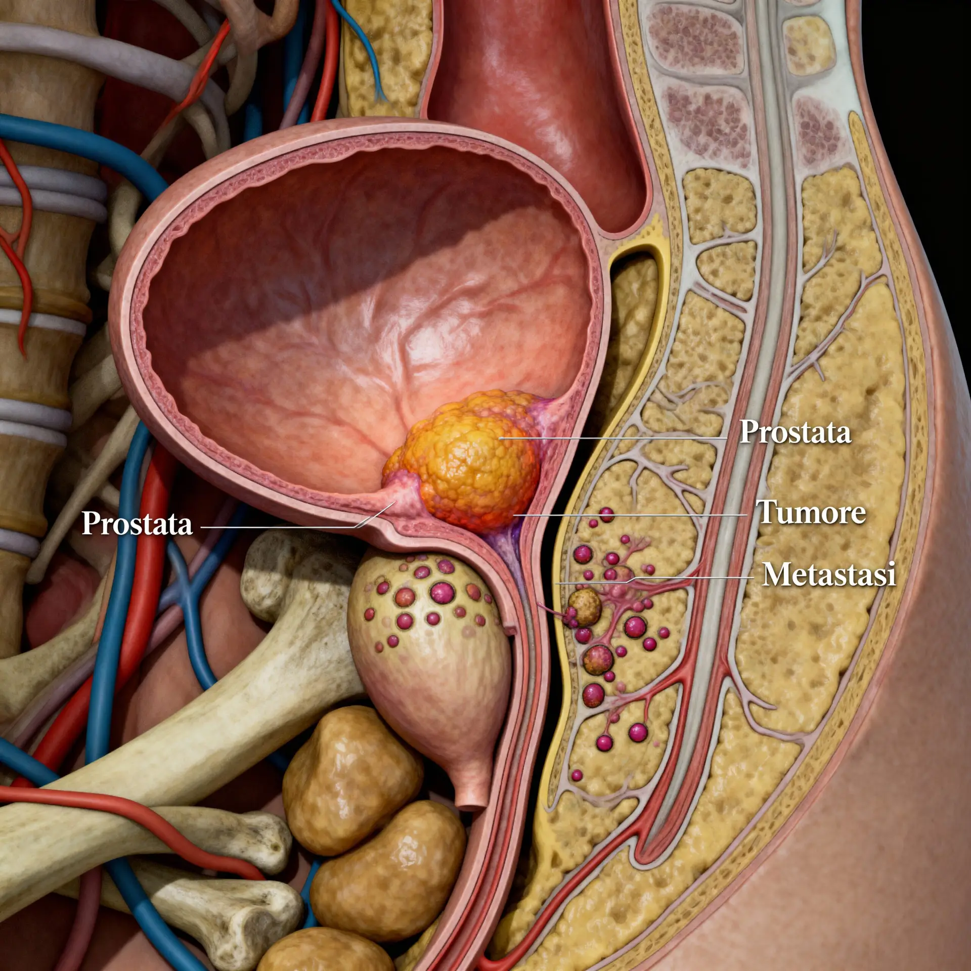 Immagine illustrativa sulla prostata - salute della prostata