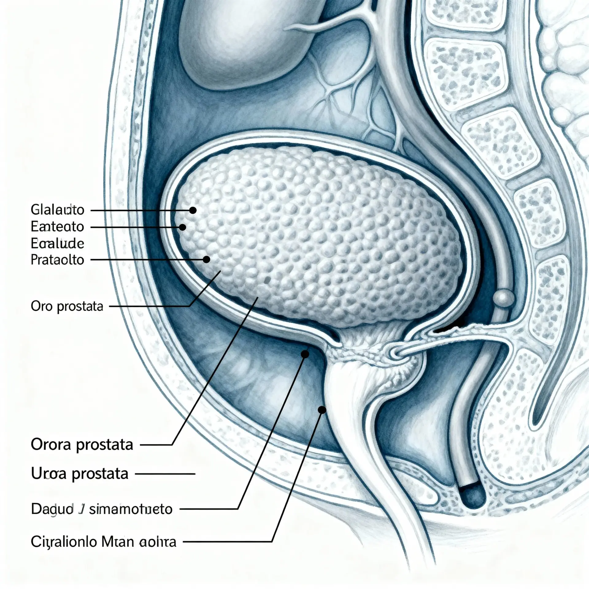 Immagine illustrativa sulla prostata - salute della prostata