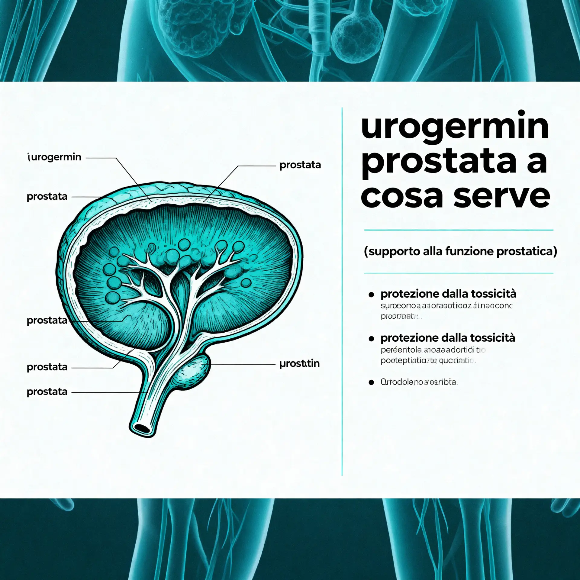 Immagine illustrativa sulla prostata - salute della prostata