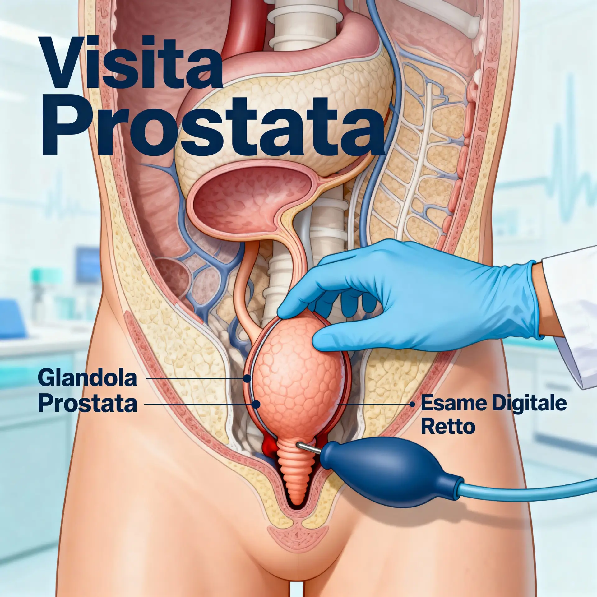 Immagine illustrativa sulla prostata - salute della prostata